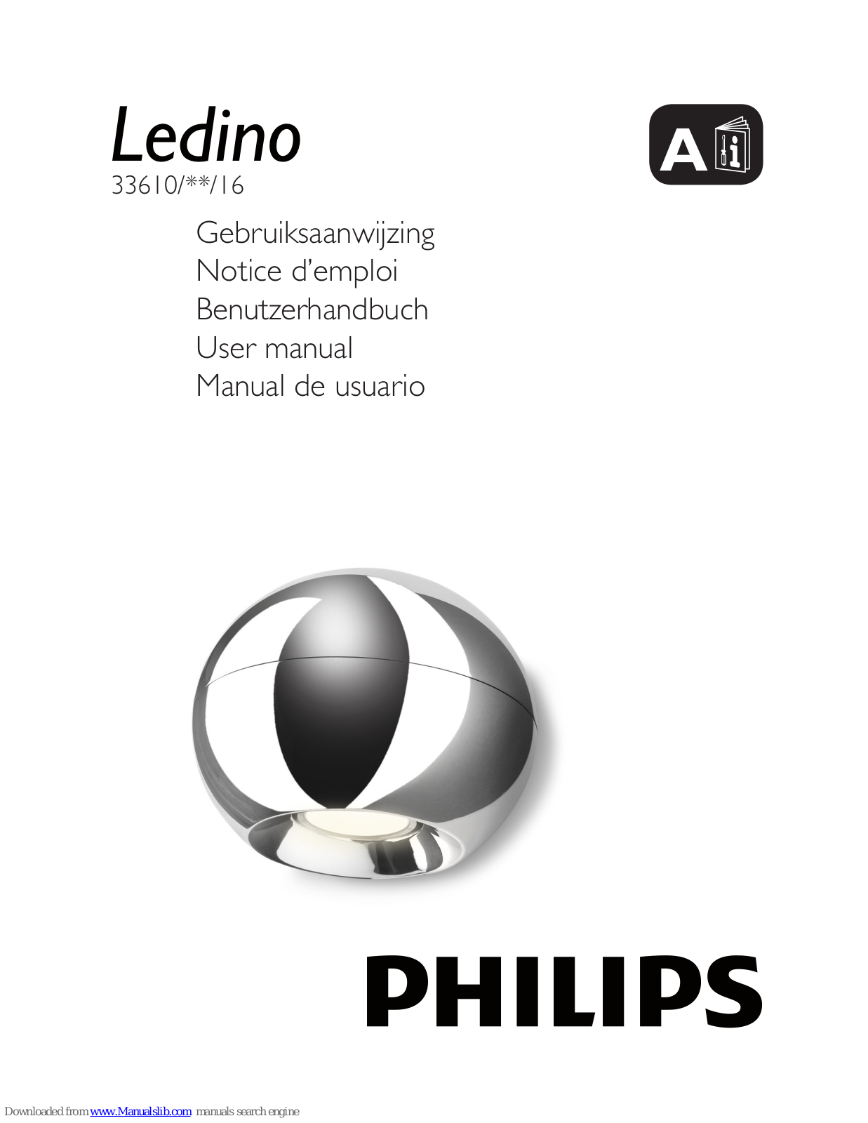 Philips 33610-11-16, 33610-17-16, 33610-31-16, Ledino 33610/**/16 User Manual - ManualMachine.com