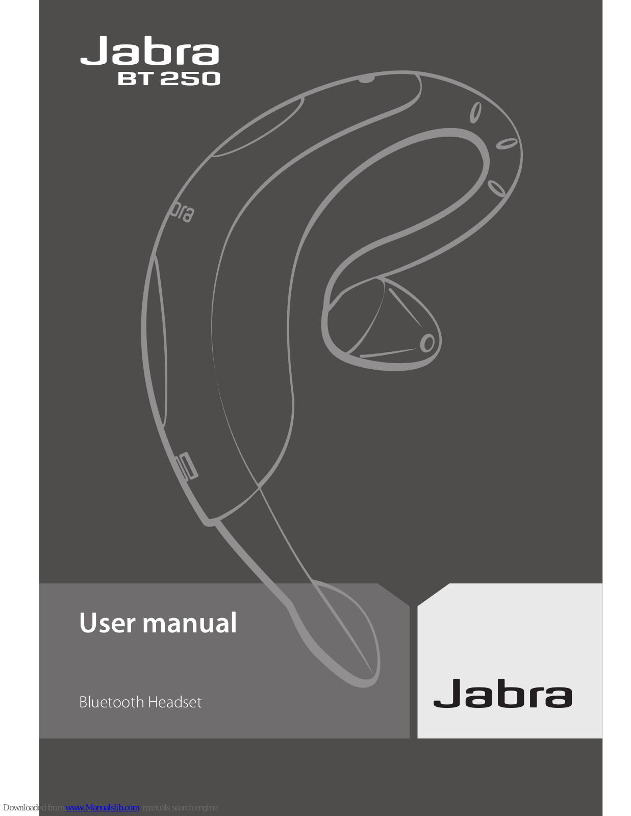 Jabra BT250 - Headset - Over-the-ear User Manual