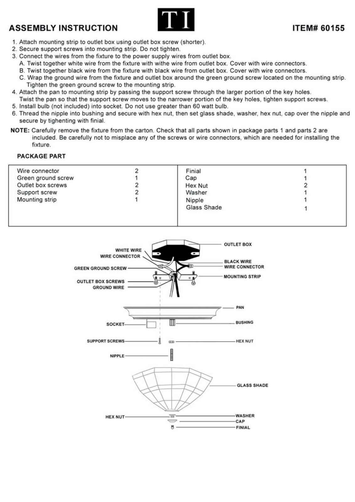 Triarch 60155 User Manual