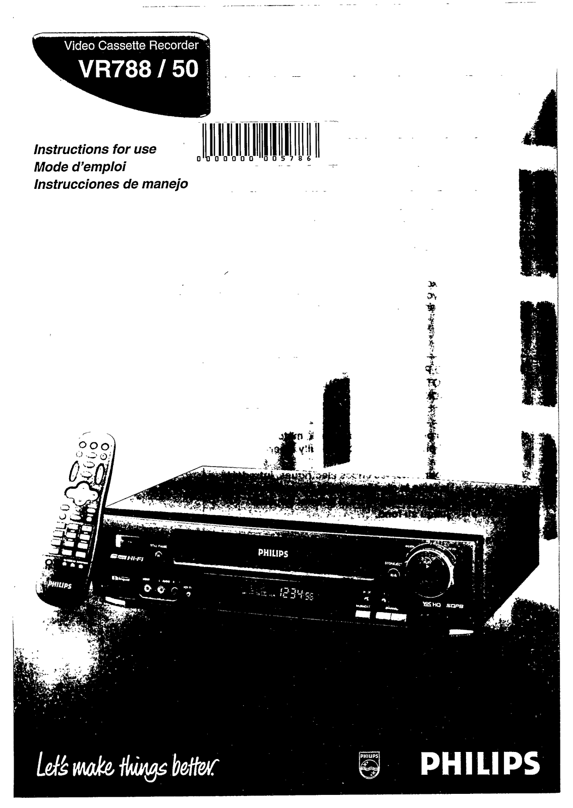 Philips VR788-50 User Manual