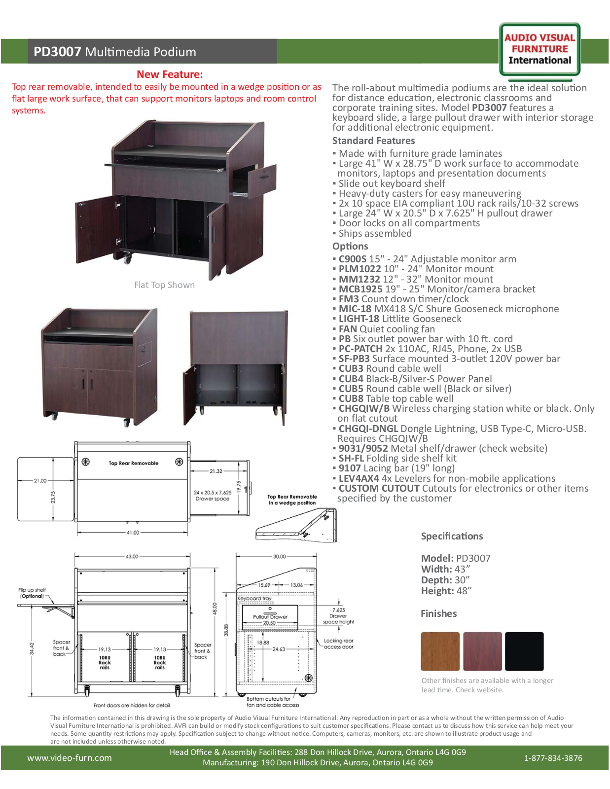 AVFI VFIN1046 Specifications - ManualMachine.com