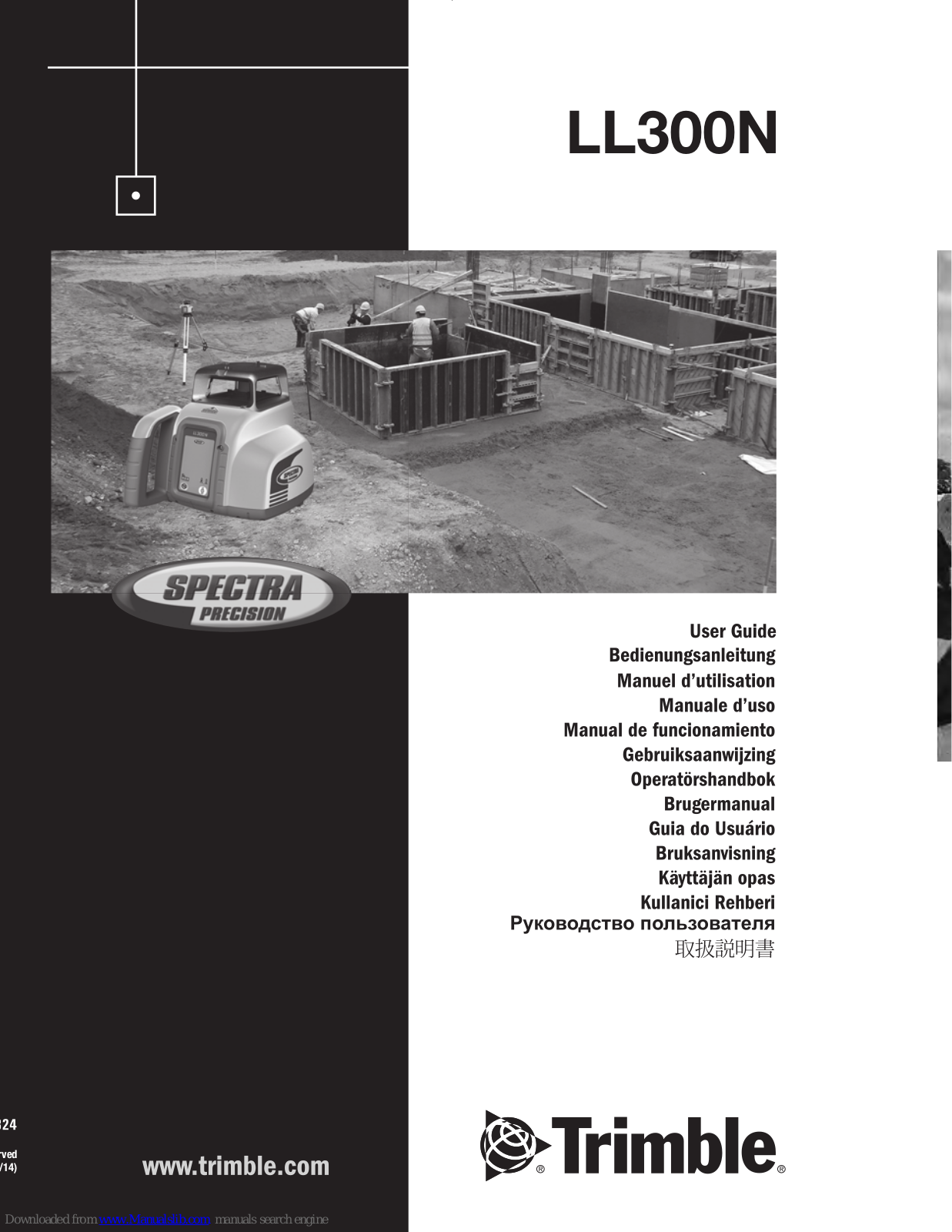 Trimble Spectra Precision LL300 User Manual - ManualMachine.com