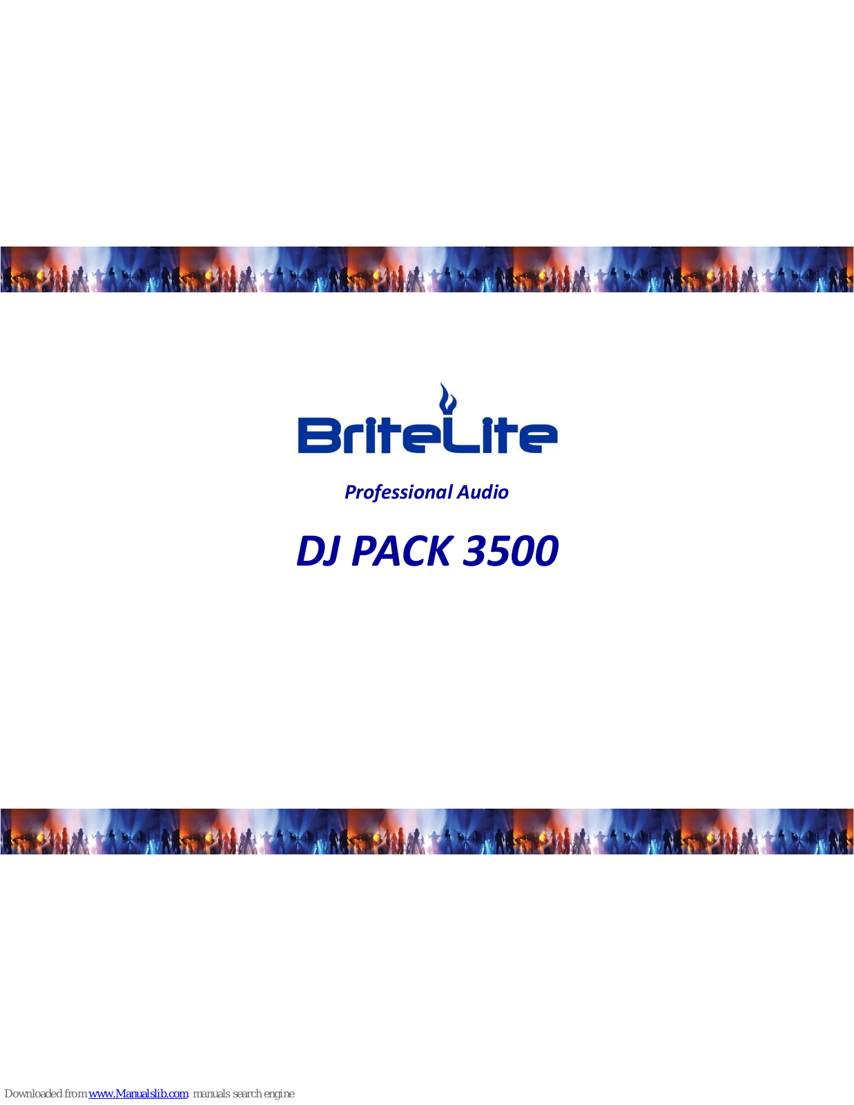 BriteLite DJ PACK 3500 User Manual