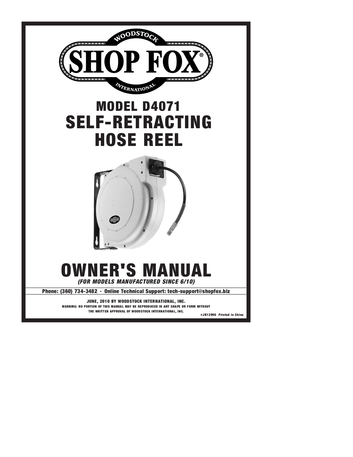 Shop fox D4071 User Manual