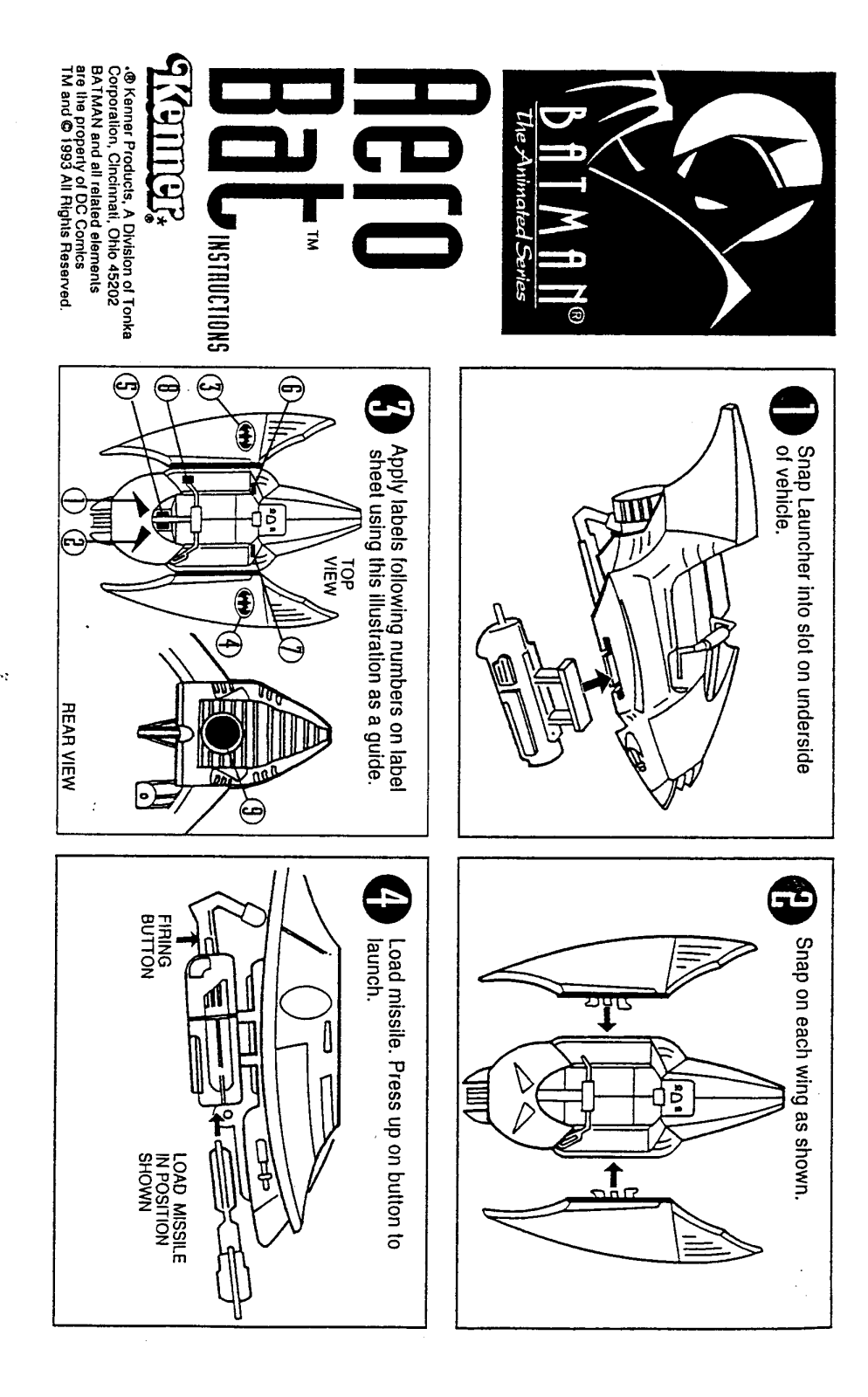 HASBRO Batman-Animate Series - AeroBat User Manual