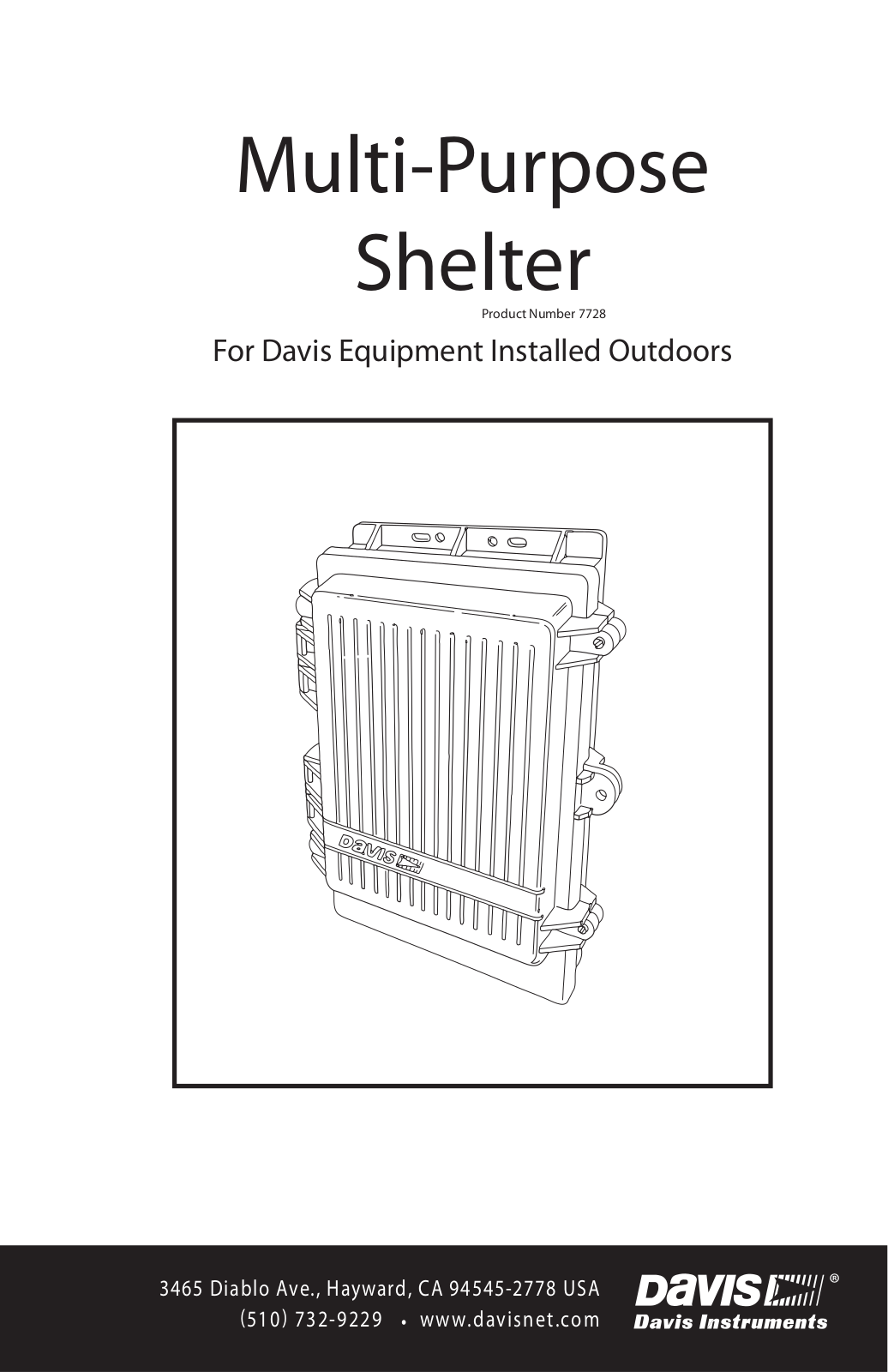 DAVIS Multi-purpose Shelter User Manual