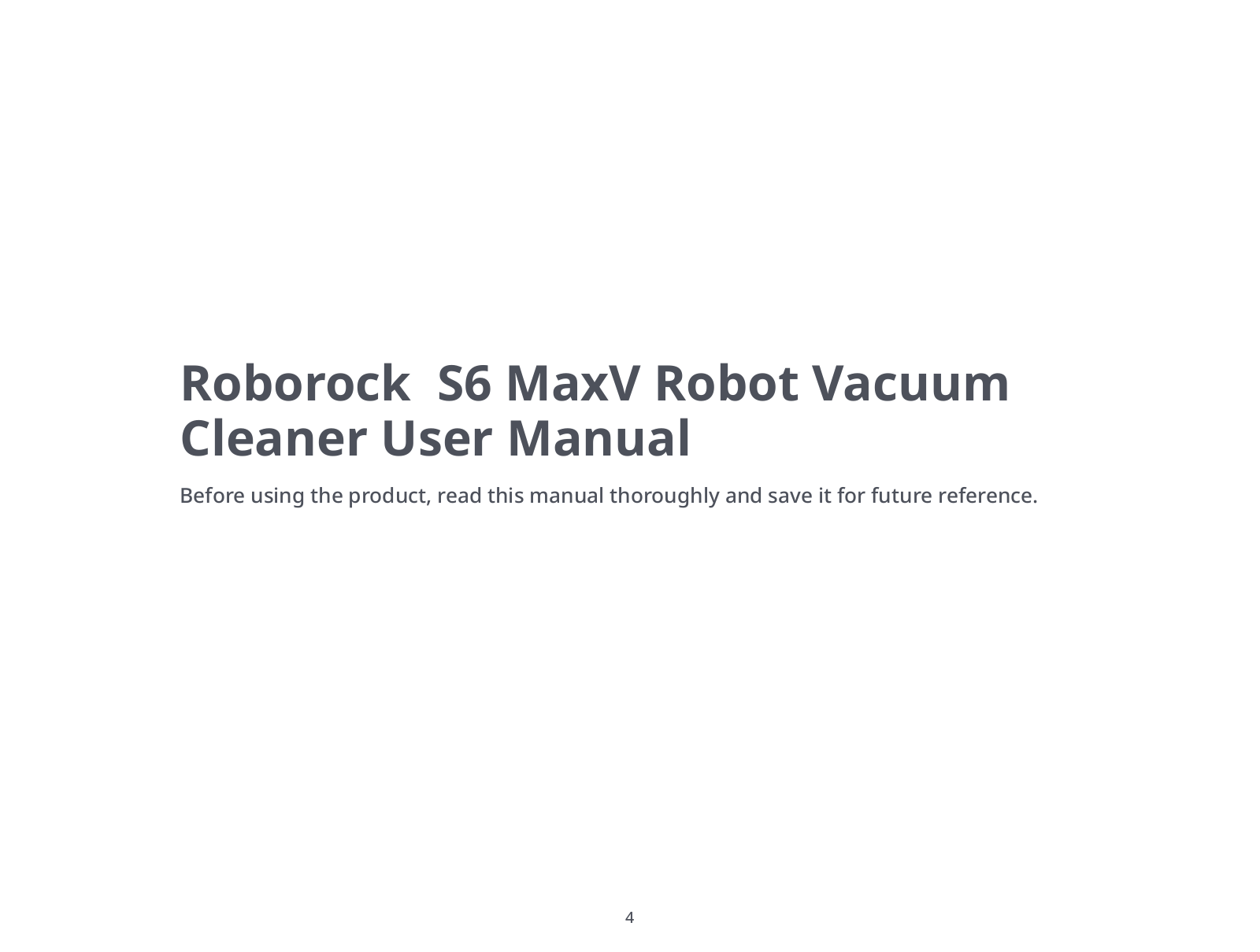 Xiaomi Roborock S6 MaxV User guide - ManualMachine.com