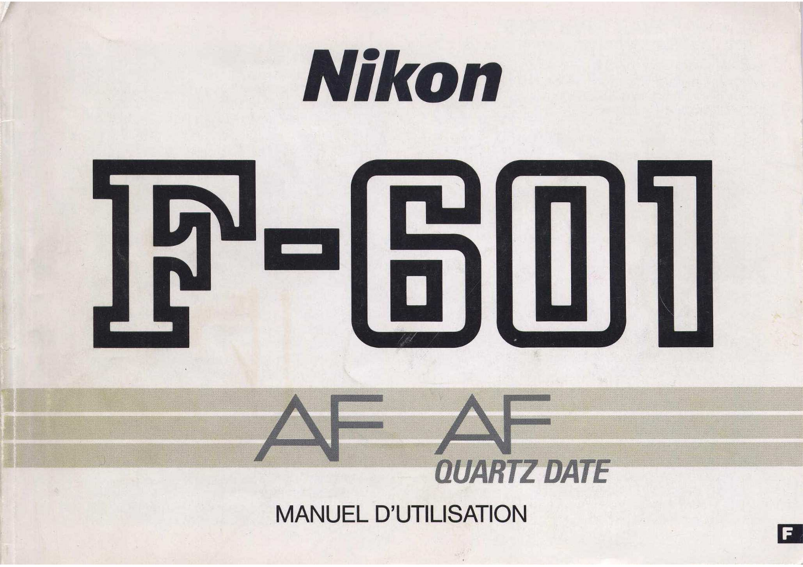 NIKON F-601M User Manual