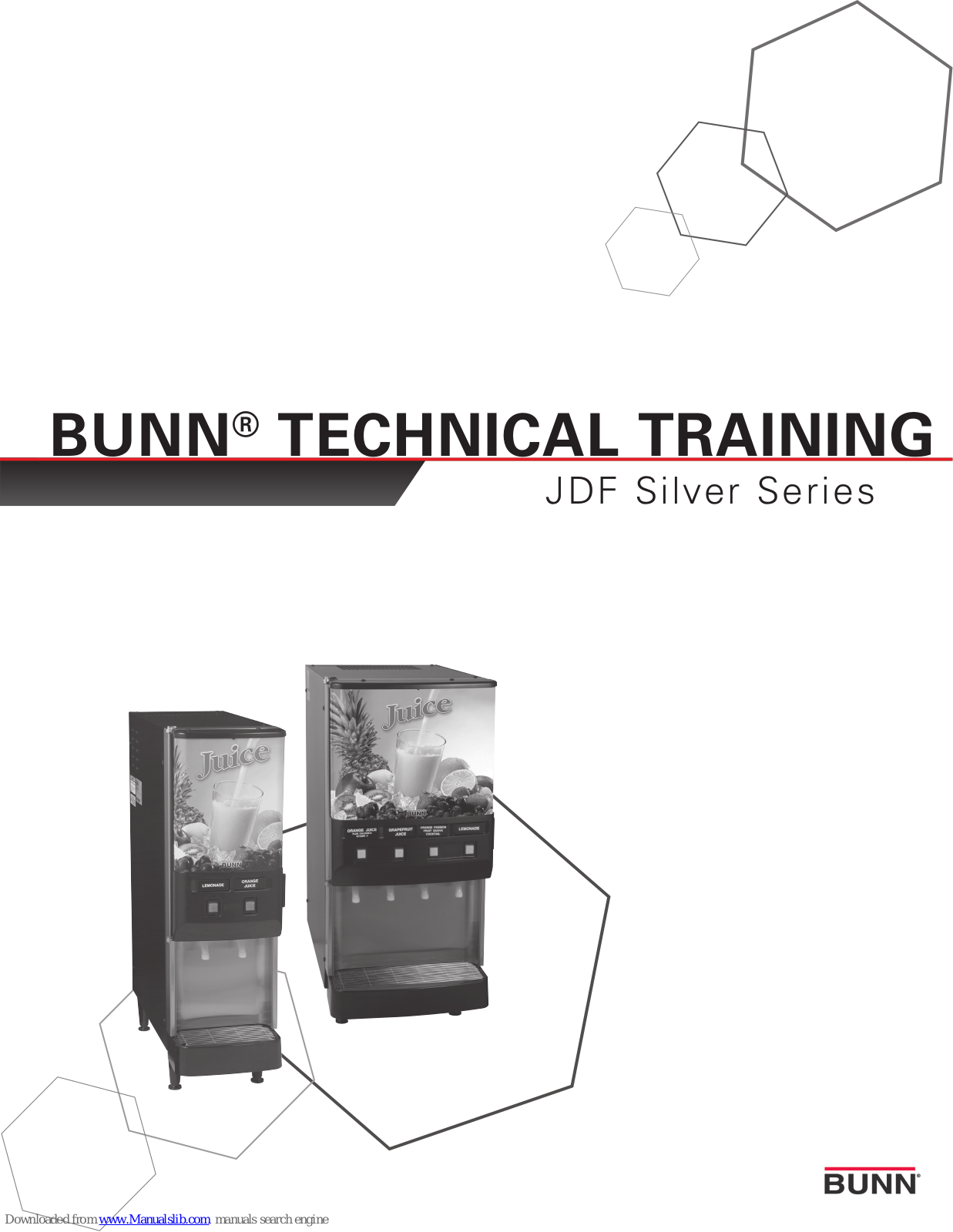 Bunn JDF Silver Series Technical Training Manual