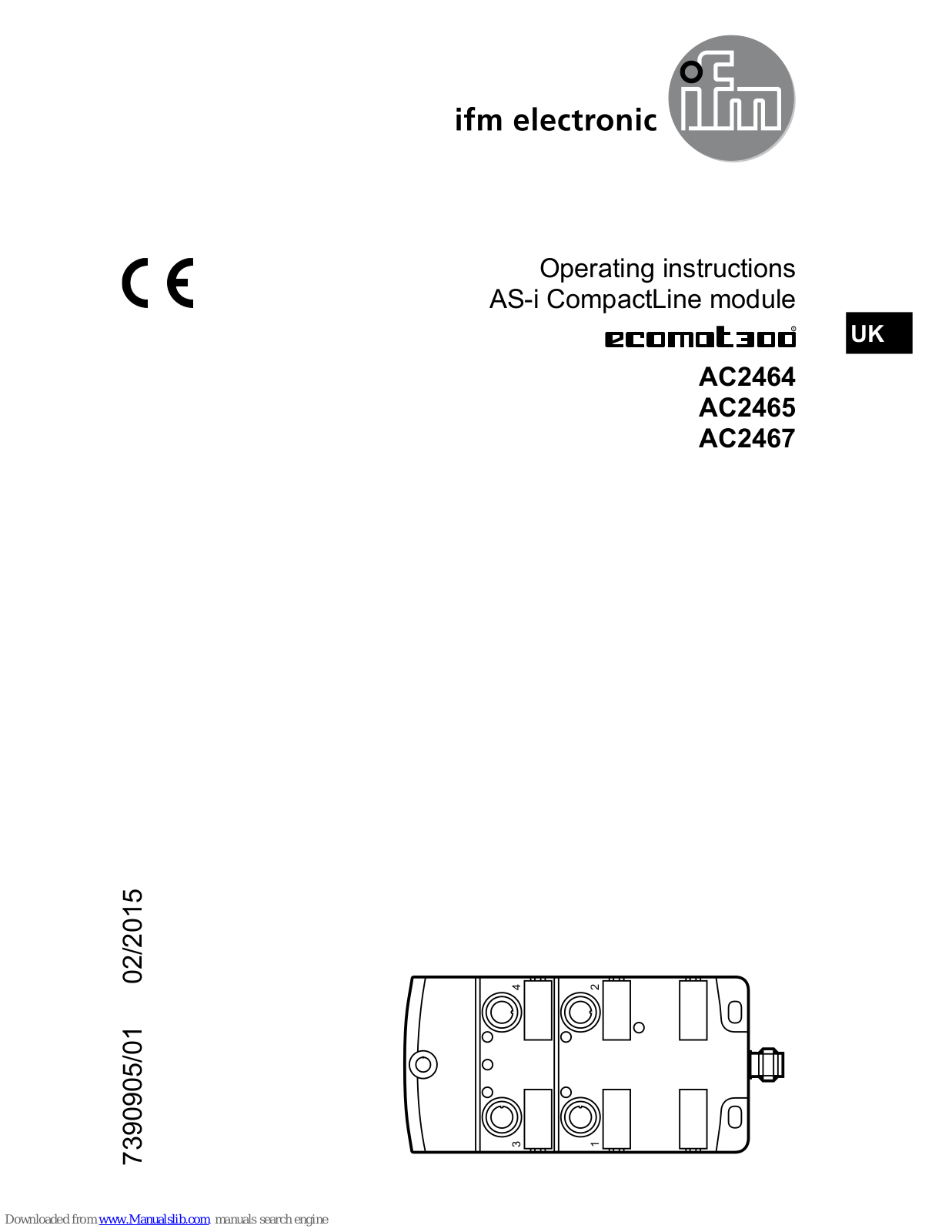 IFM Electronic AC2467, AC2465, AC2464 Operating Instructions Manual