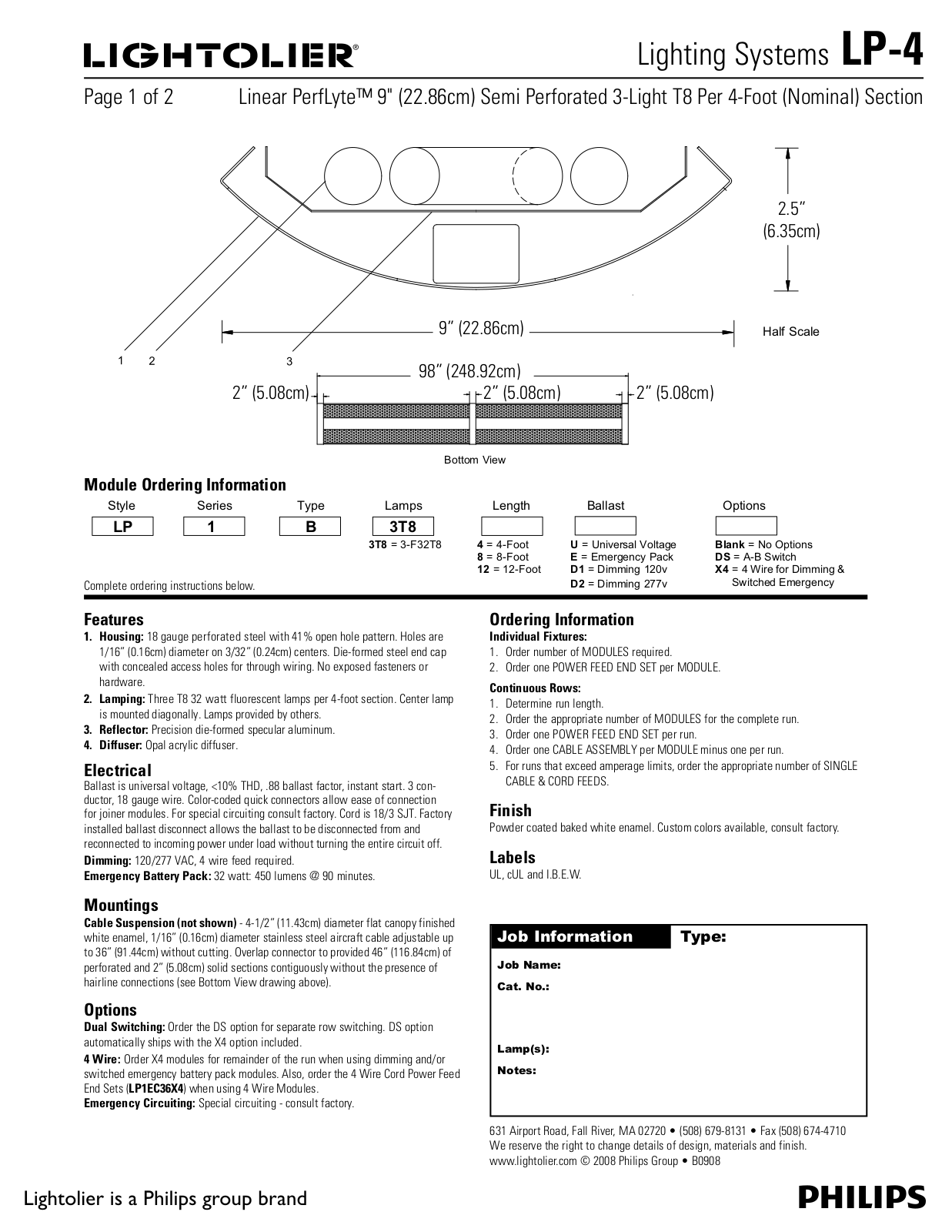 Lightolier LP-4 User Manual