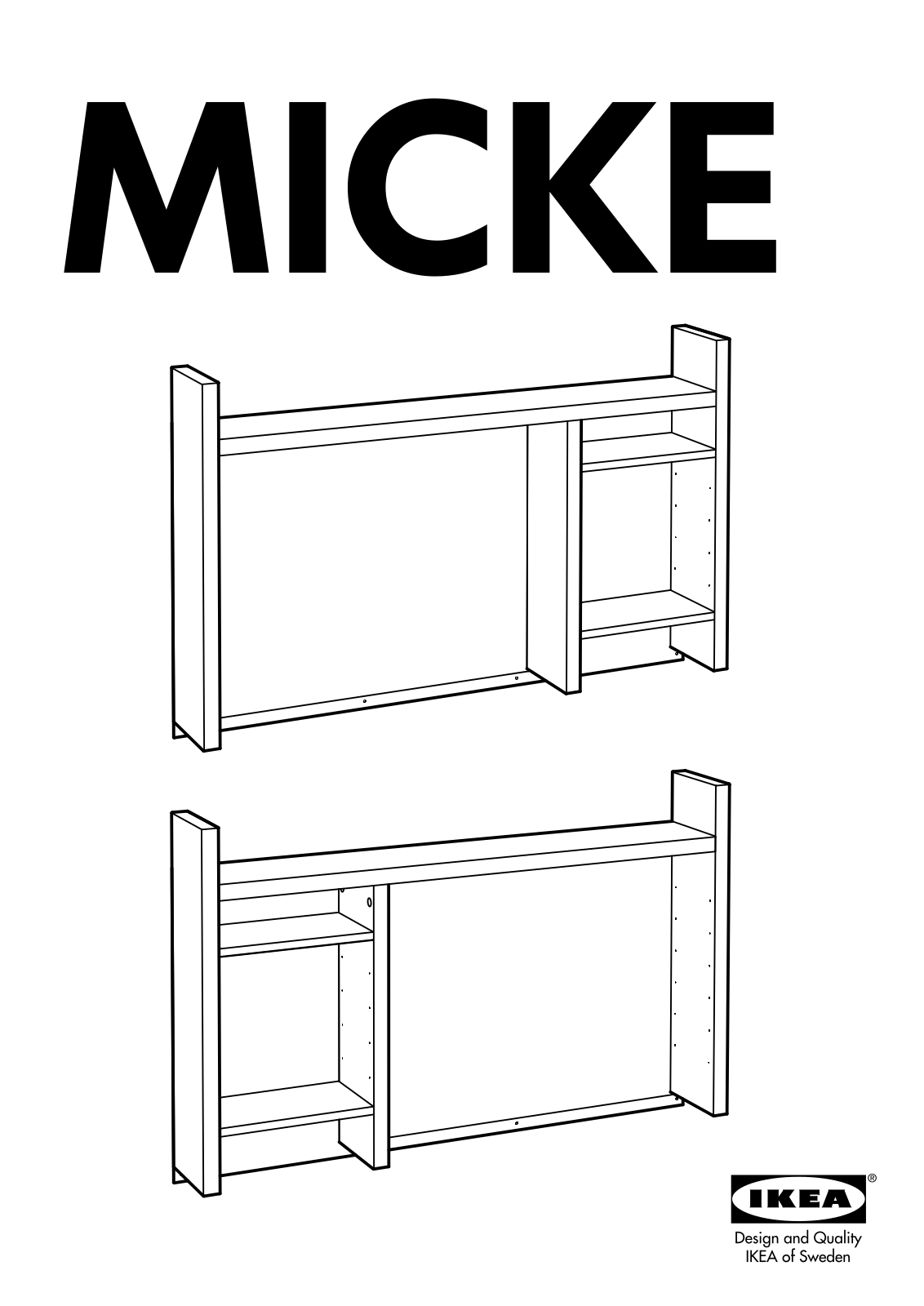 IKEA MICKE ADD ON UNIT HIGH 41x26 User Manual