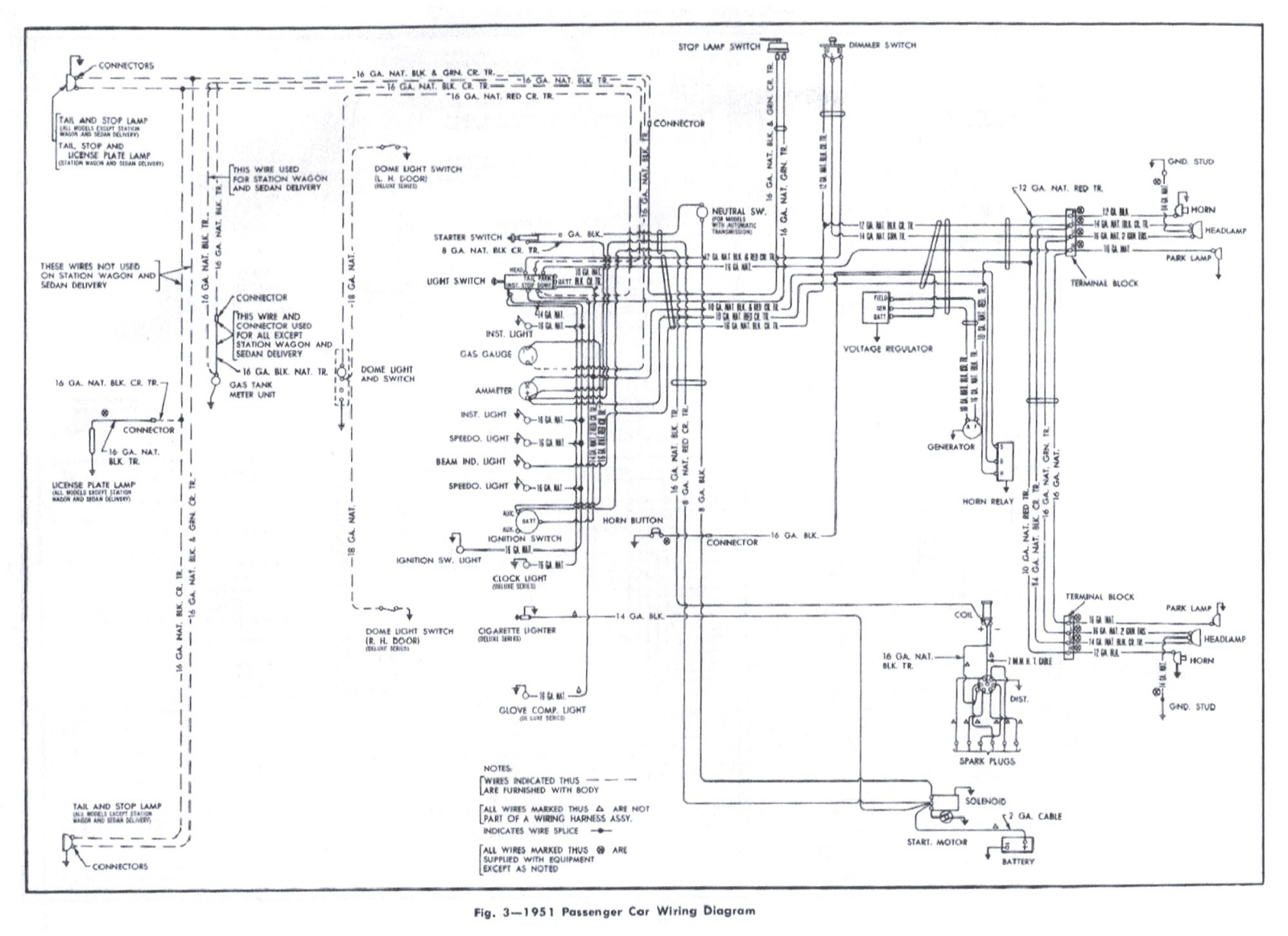 Chevrolet 1951 schematic