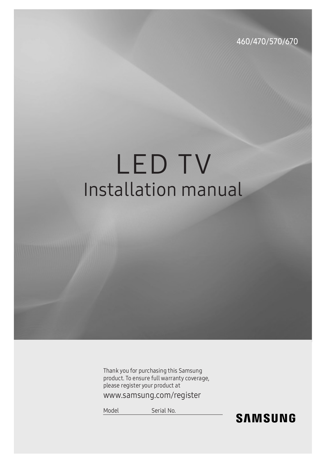 Samsung HG48EE470, HG24EE470, HG40EE470, HG40EE670 User Manual