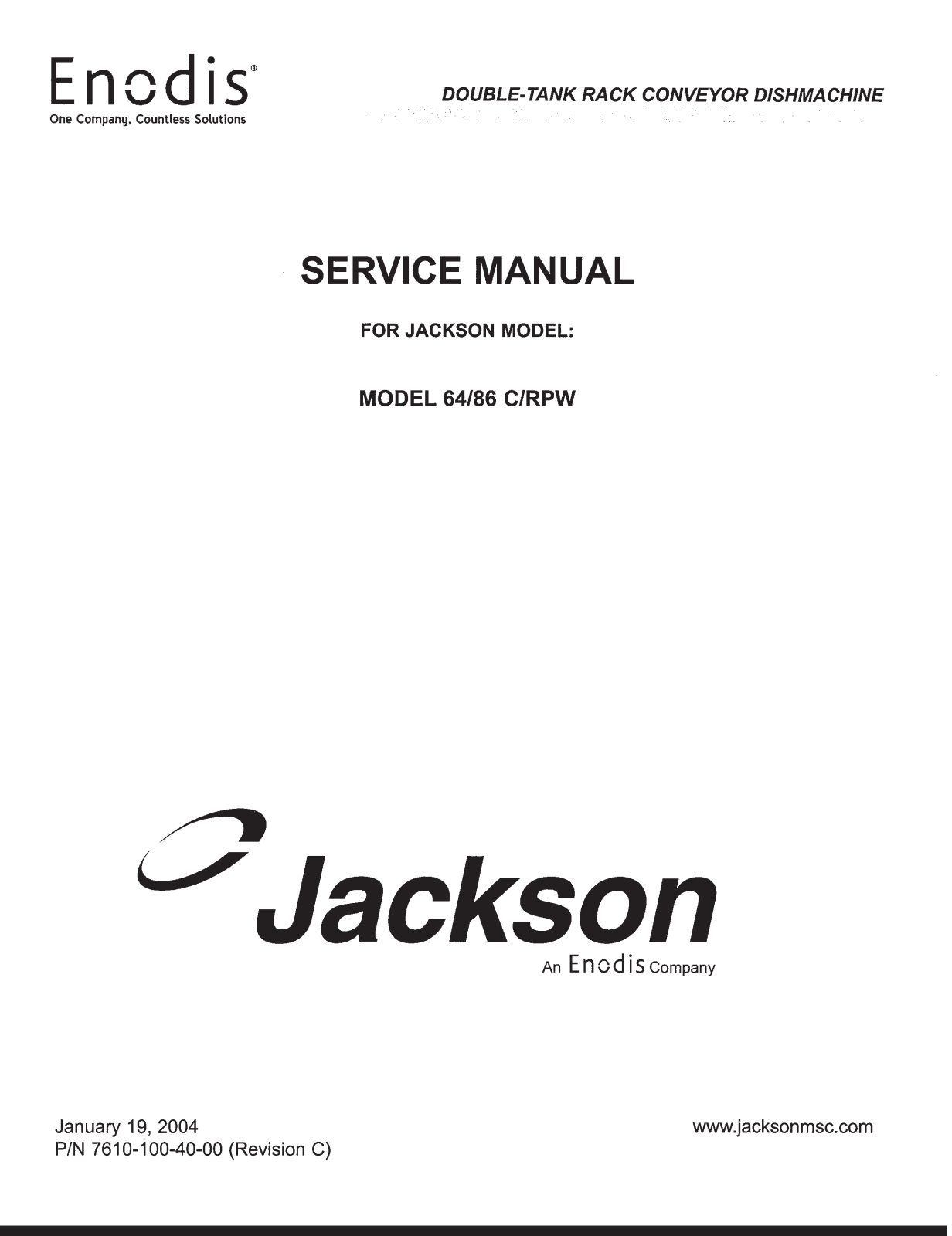 Jackson 64RPW Service Manual