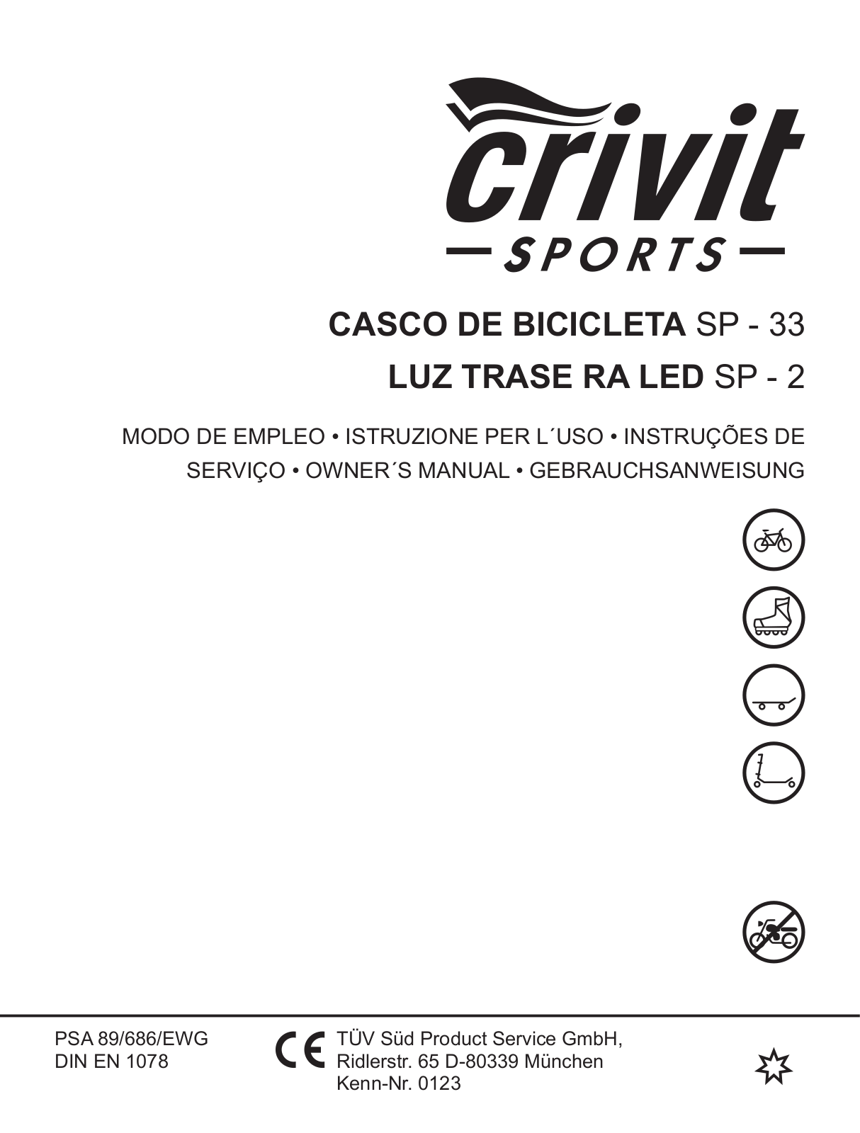 Crivit SP - 33 User Manual