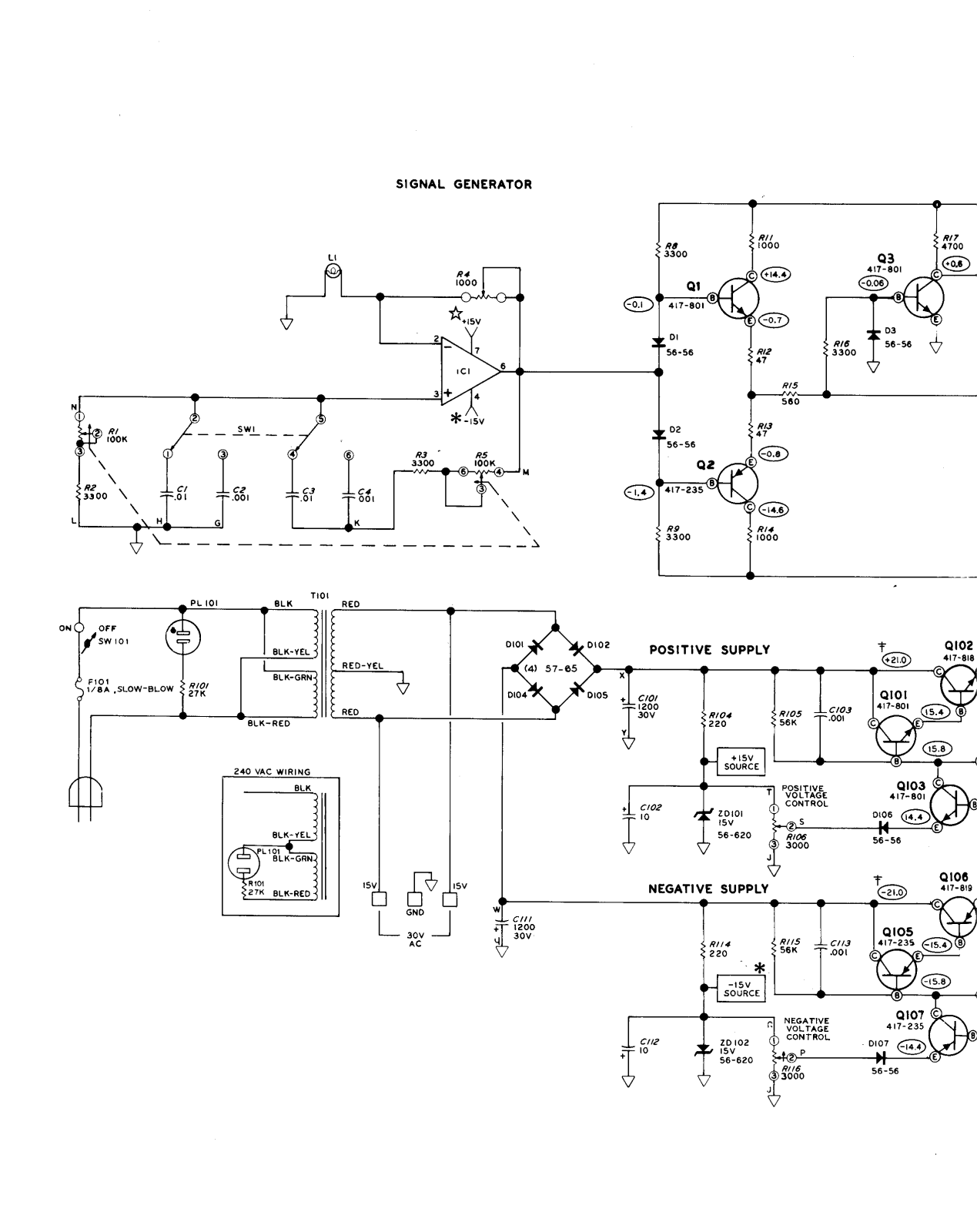 Heath Company ET-3100 Schematic