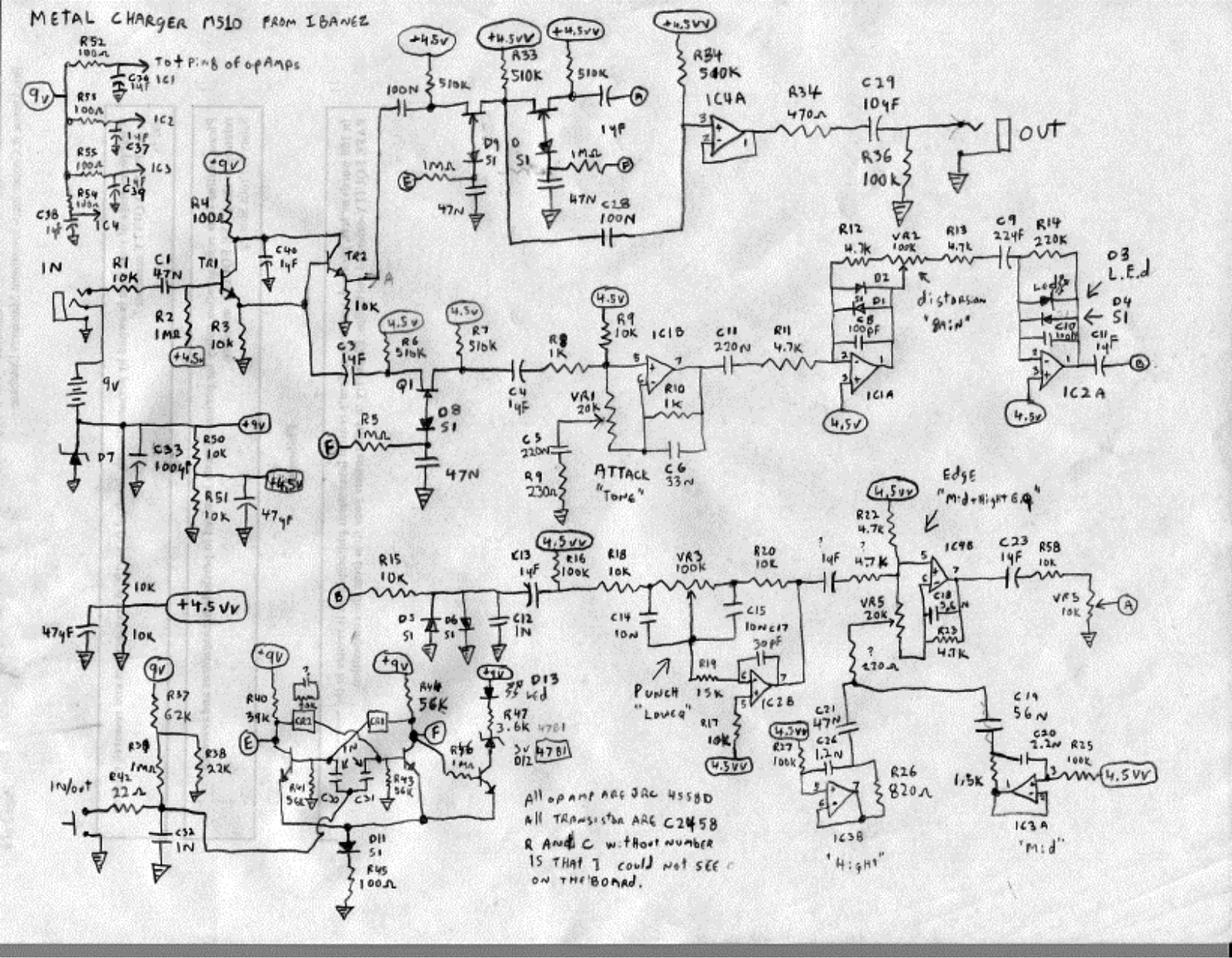 Ibanez ms10 schematic