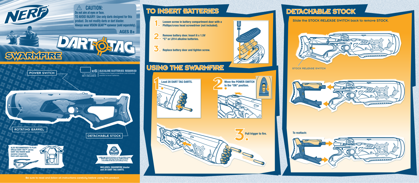 HASBRO Nerf Dart Tag Swarmfire User Manual