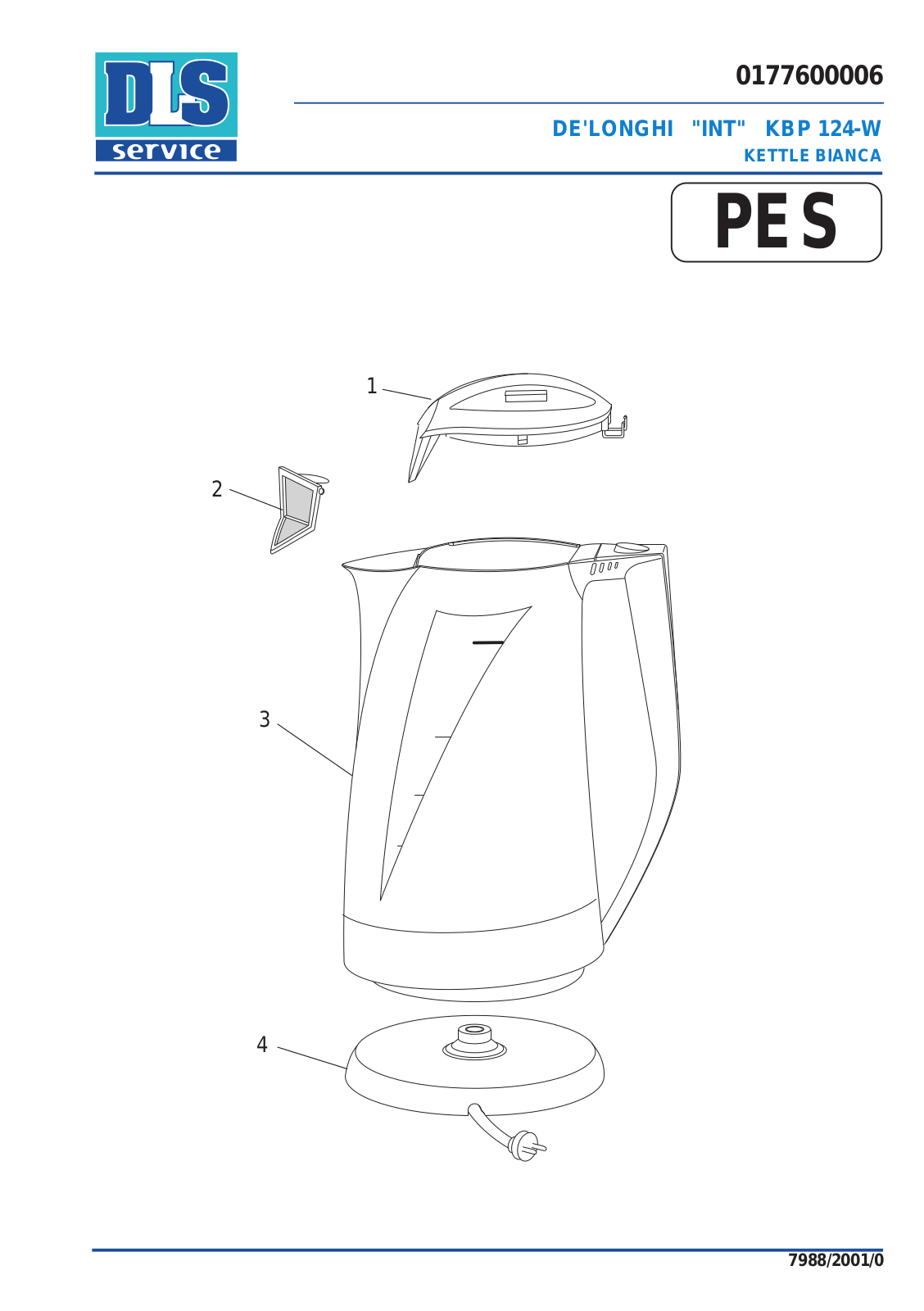 DeLonghi KBP124W Service Manual