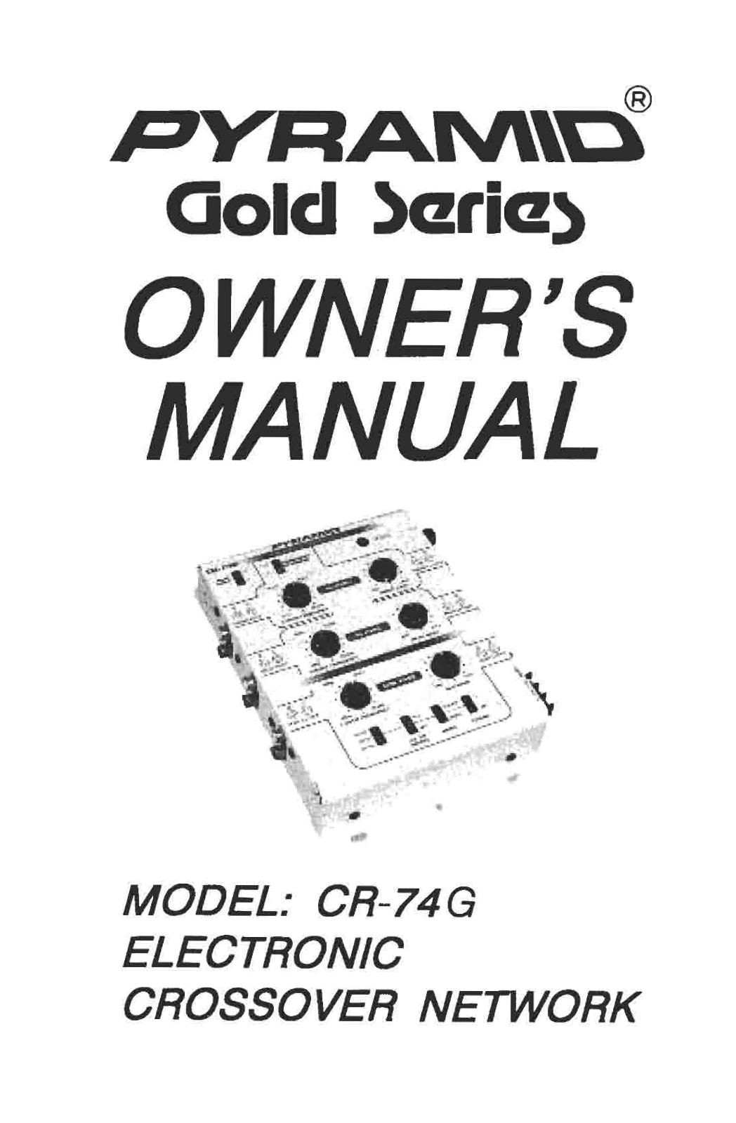 Pyramid Technologies CR-74G User Manual