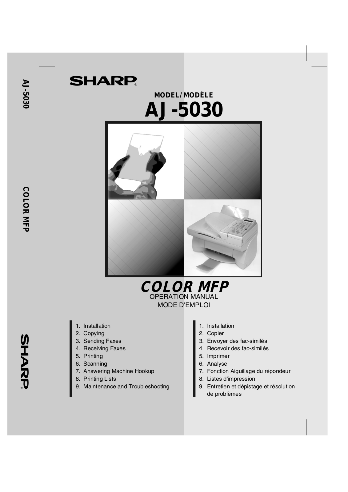 Sharp AJ-5030 Operating Manual