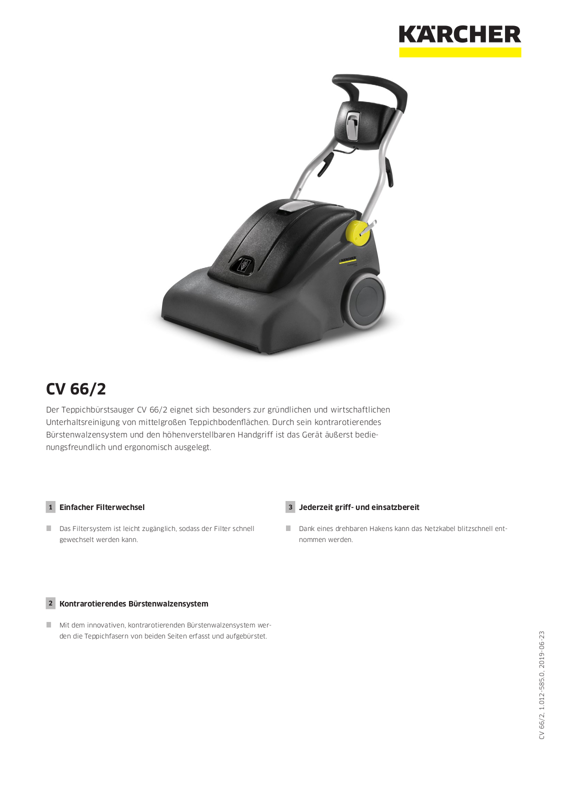 Kärcher CV66-2 User Manual