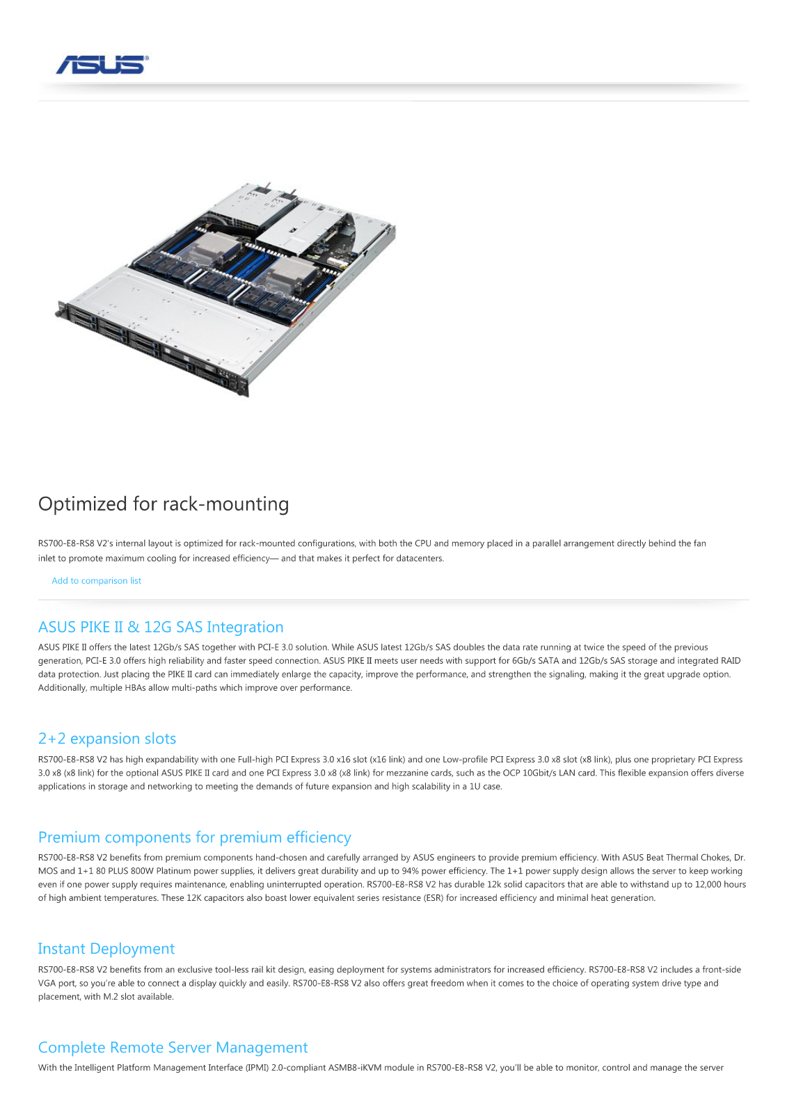 Asus 90SV03IV-M41CE0 Product Data Sheet