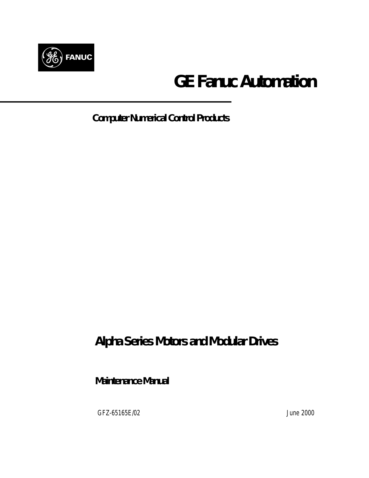 GE Fanuc Automation Maintenance Manual