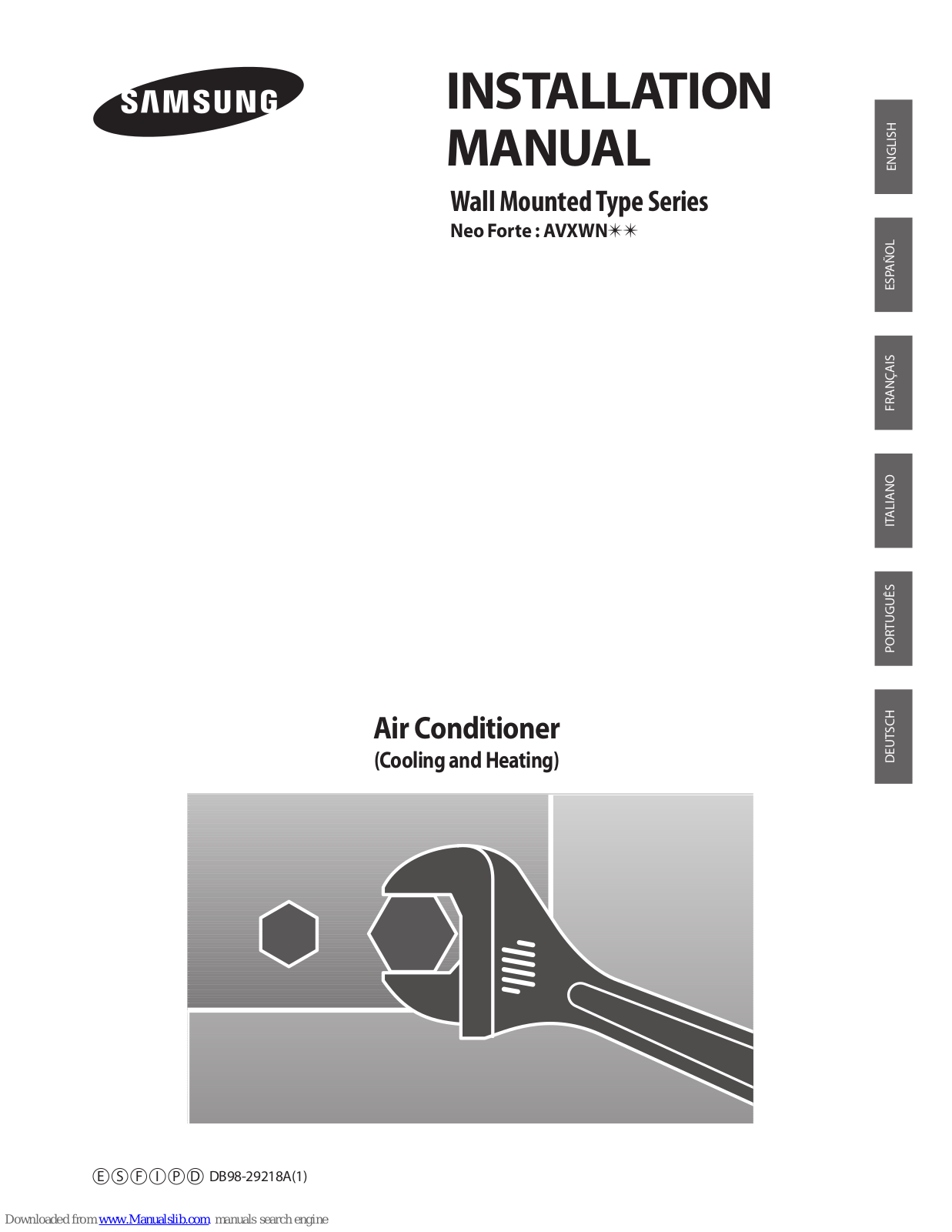 Samsung AVXWN022, AVXWN028, AVXWN071, AVXWN036, AVXWN056 Installation Manual