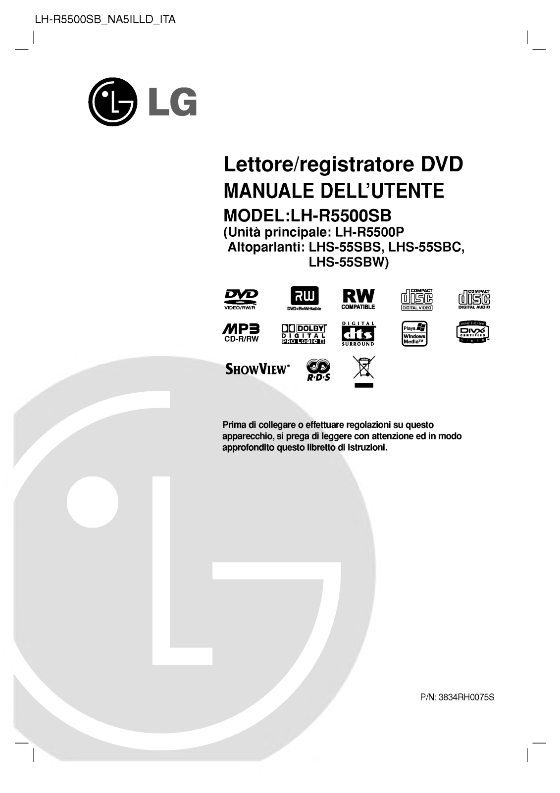 Lg LH-R5500SB User Manual