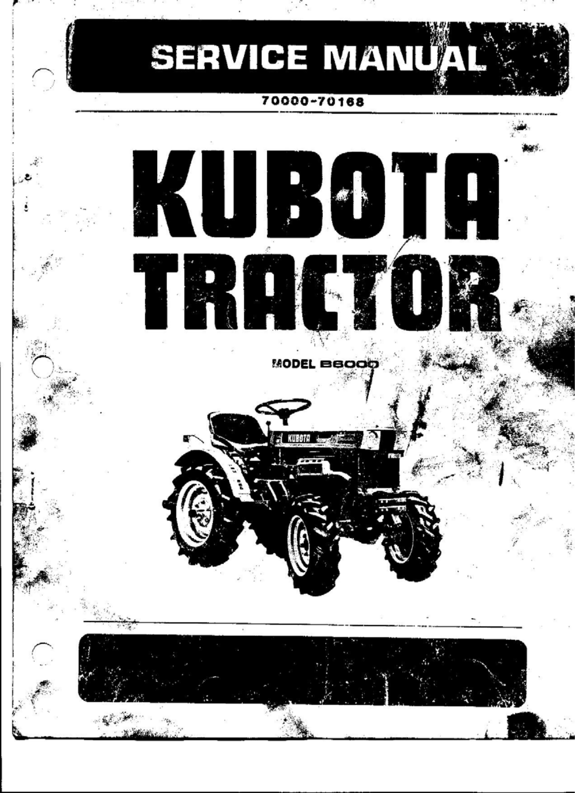 Kubota B6000 Service Manual