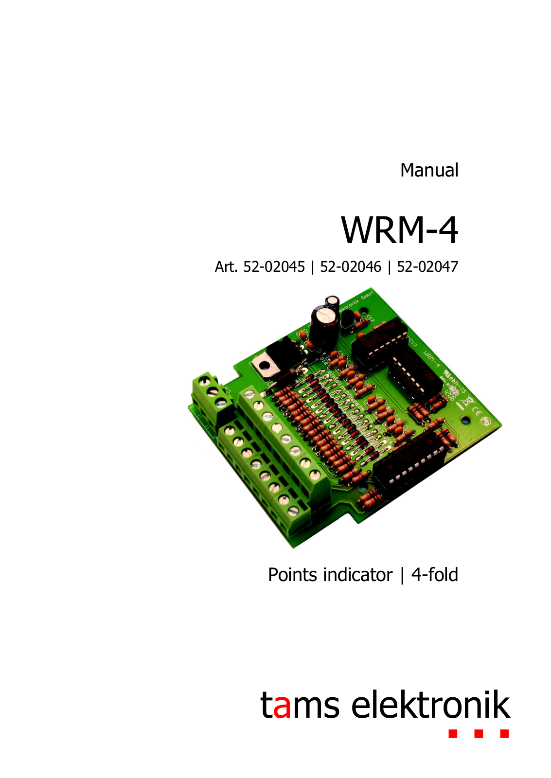 TAMS Elektronik WRM-4 User manual