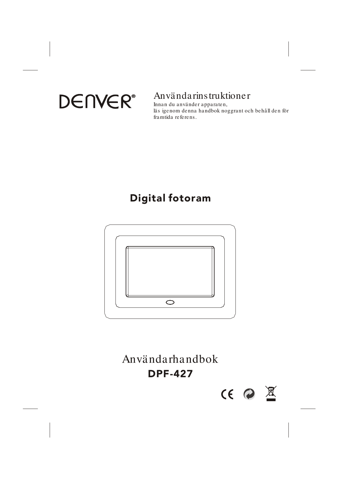 Denver DPF-427 User Manual