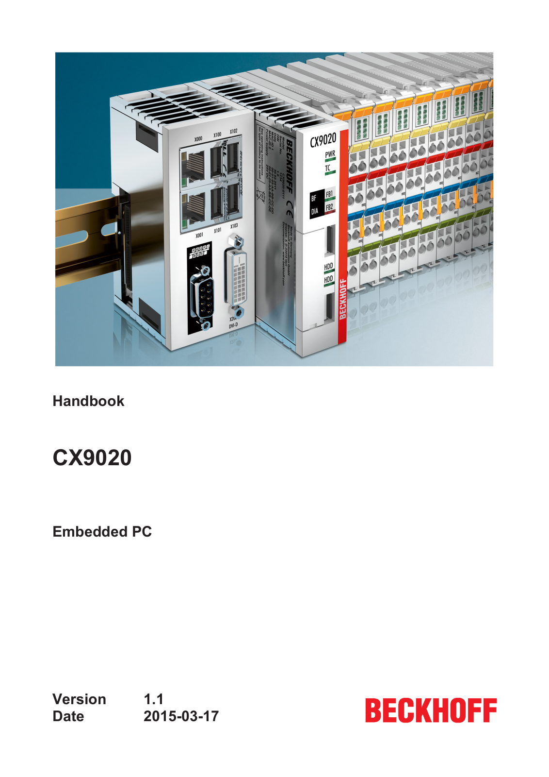 BECKHOFF CX9020 User Manual