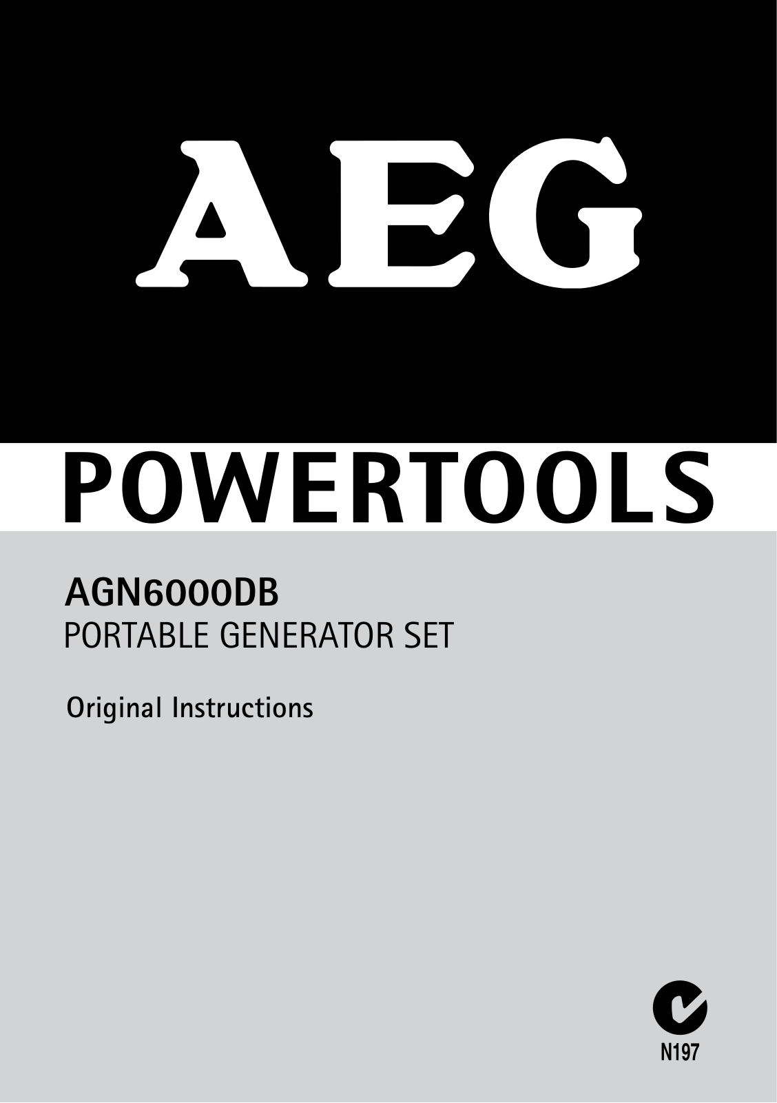 Aeg AGN 6000 DB User Manual