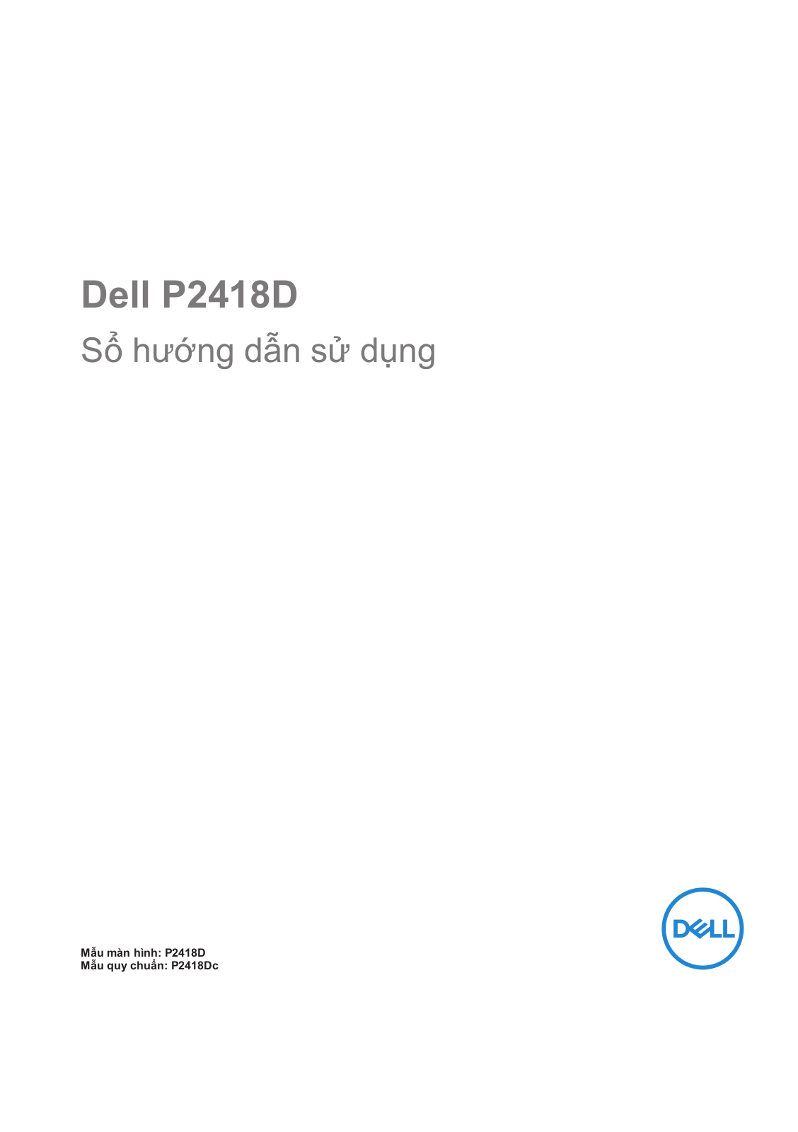 Dell P2418D User Manual