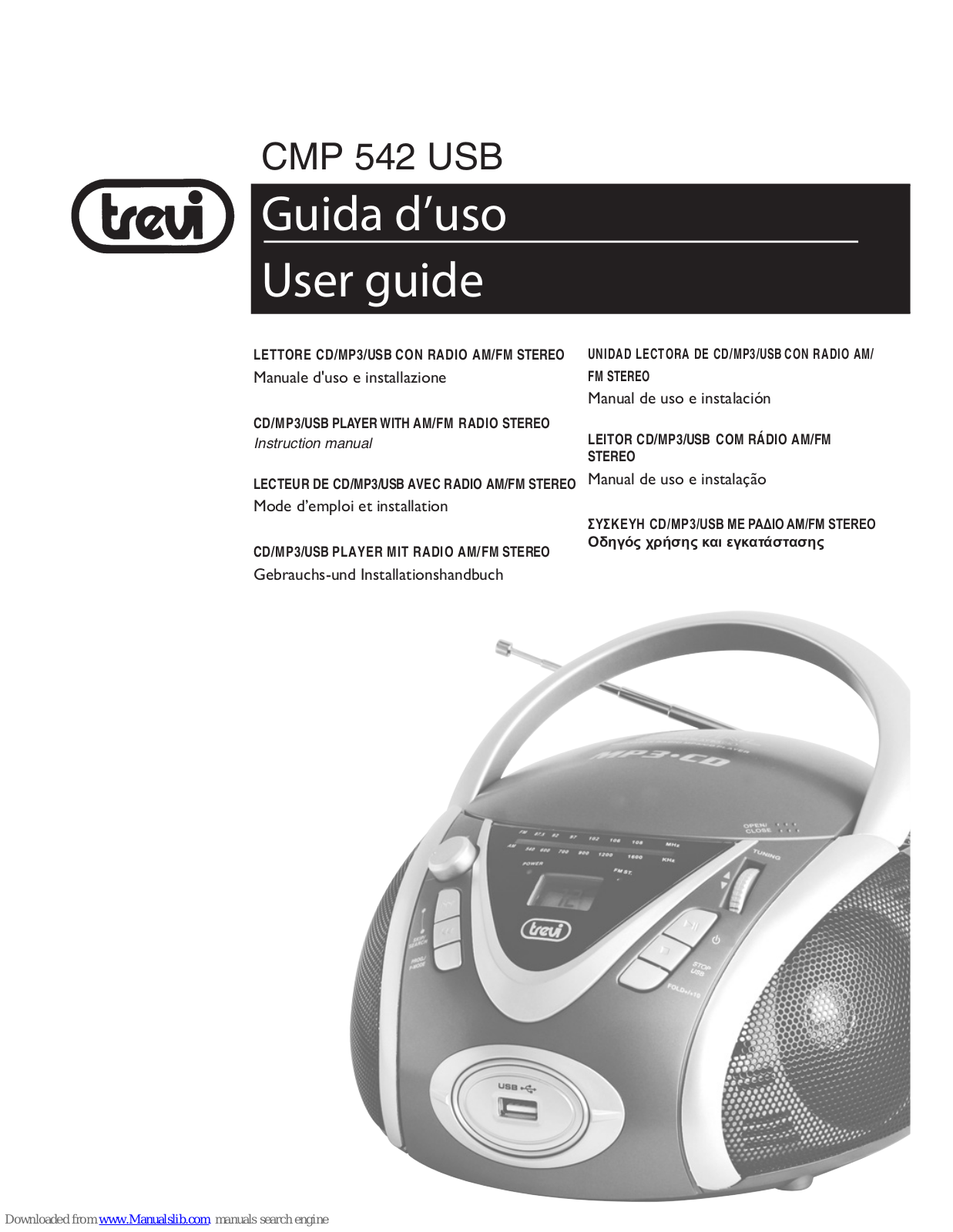 Trevi CMP 542 USB User Manual