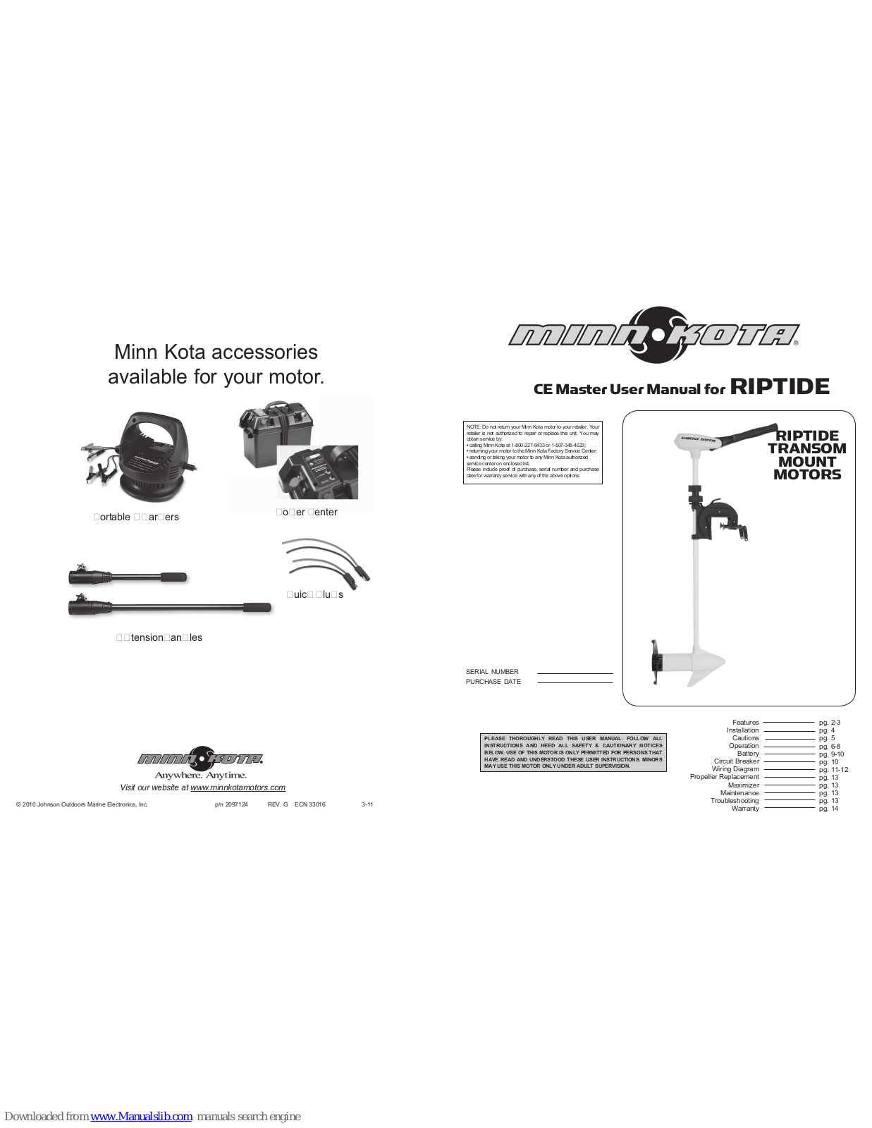 MINN KOTA Riptide User Manual - ManualMachine.com