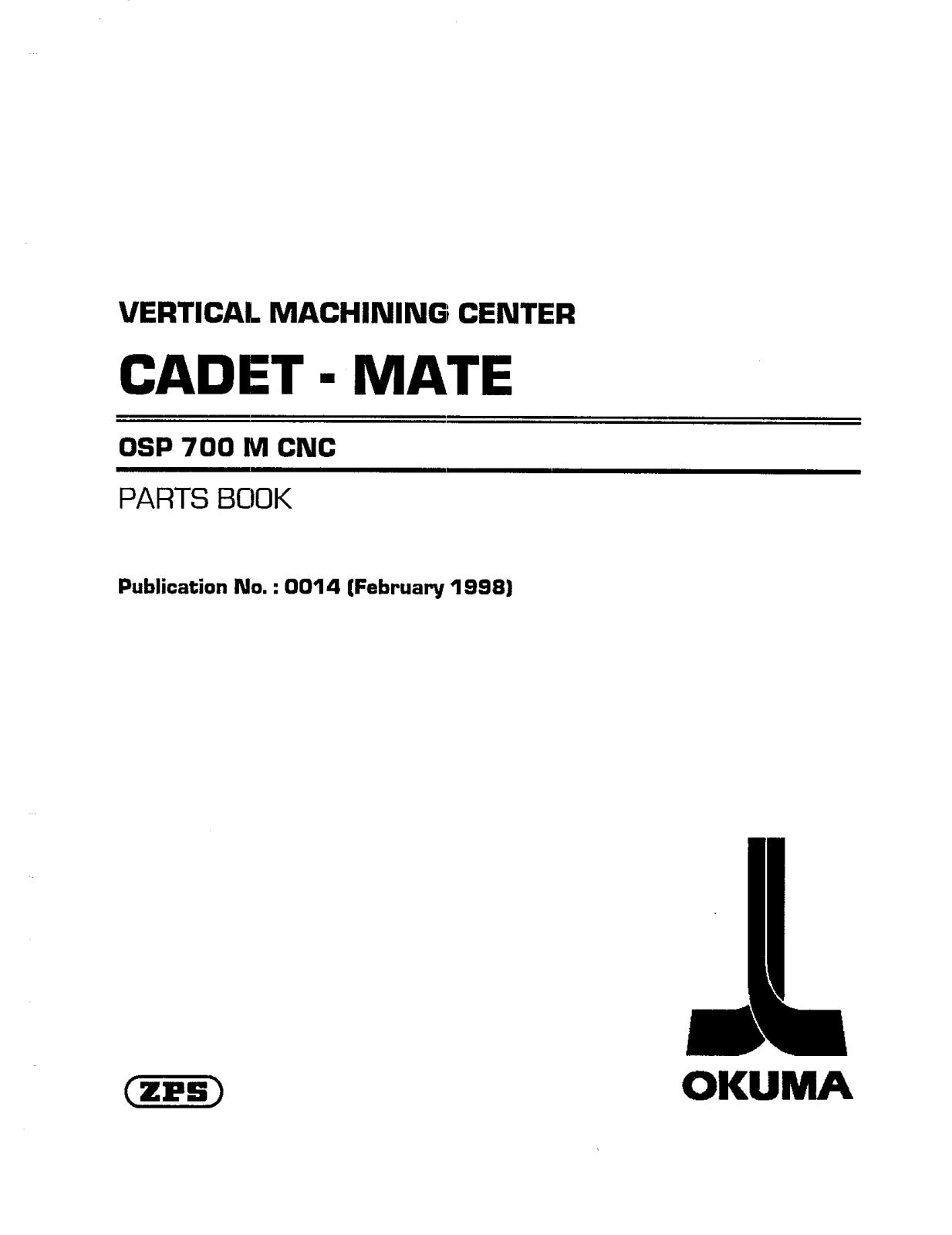 Okuma Cadet – Mate User Manual