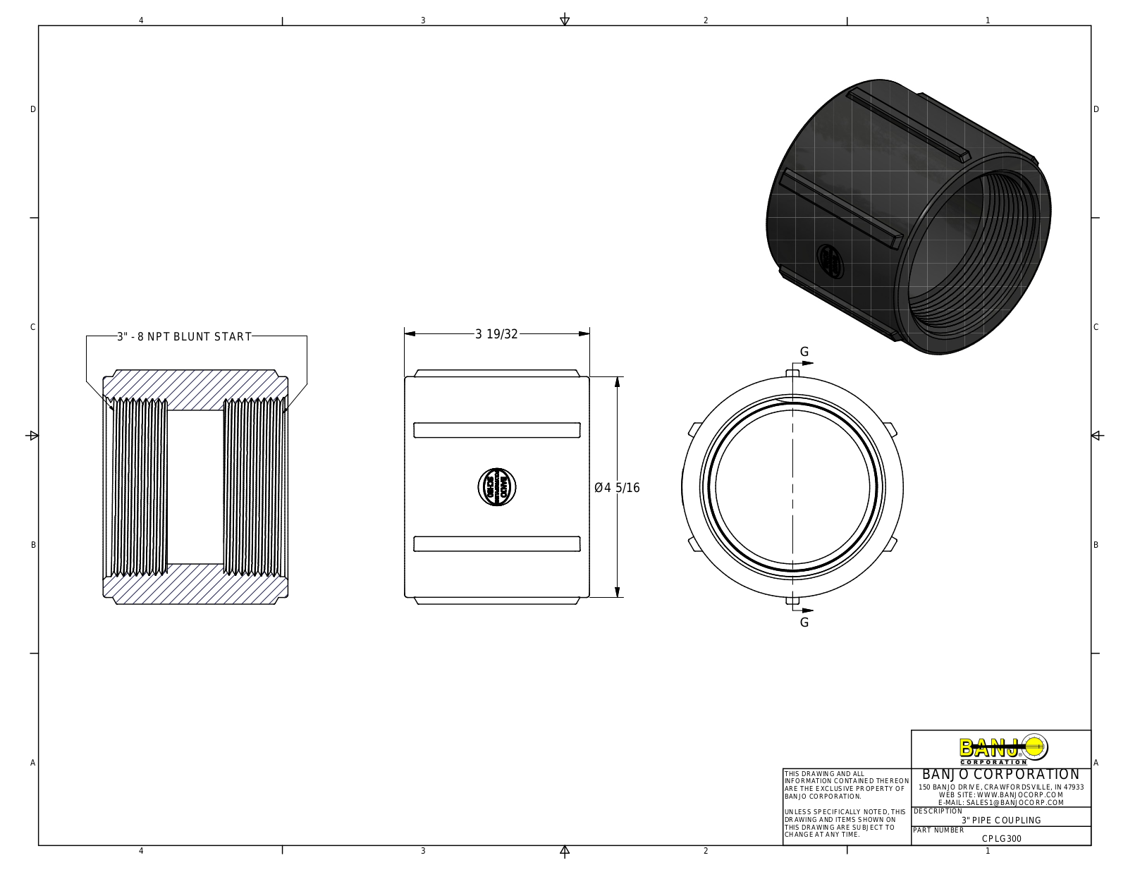 Banjo CPLG300 Drawing - ManualMachine.com