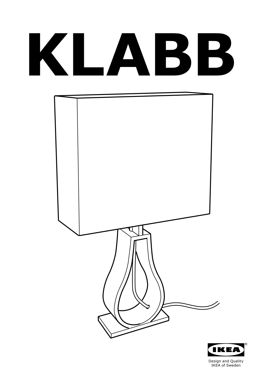 IKEA KLABB User Manual