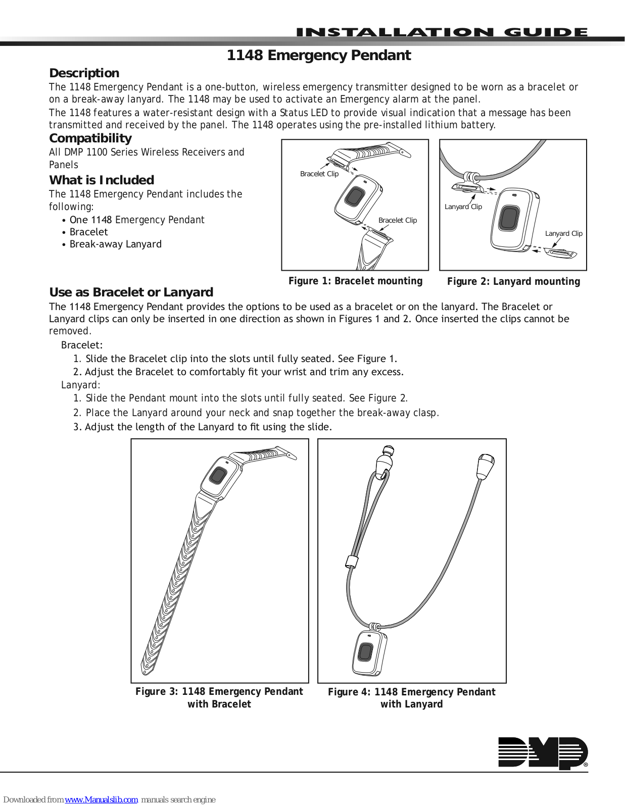 DMP Electronics 1148 Installation Manual