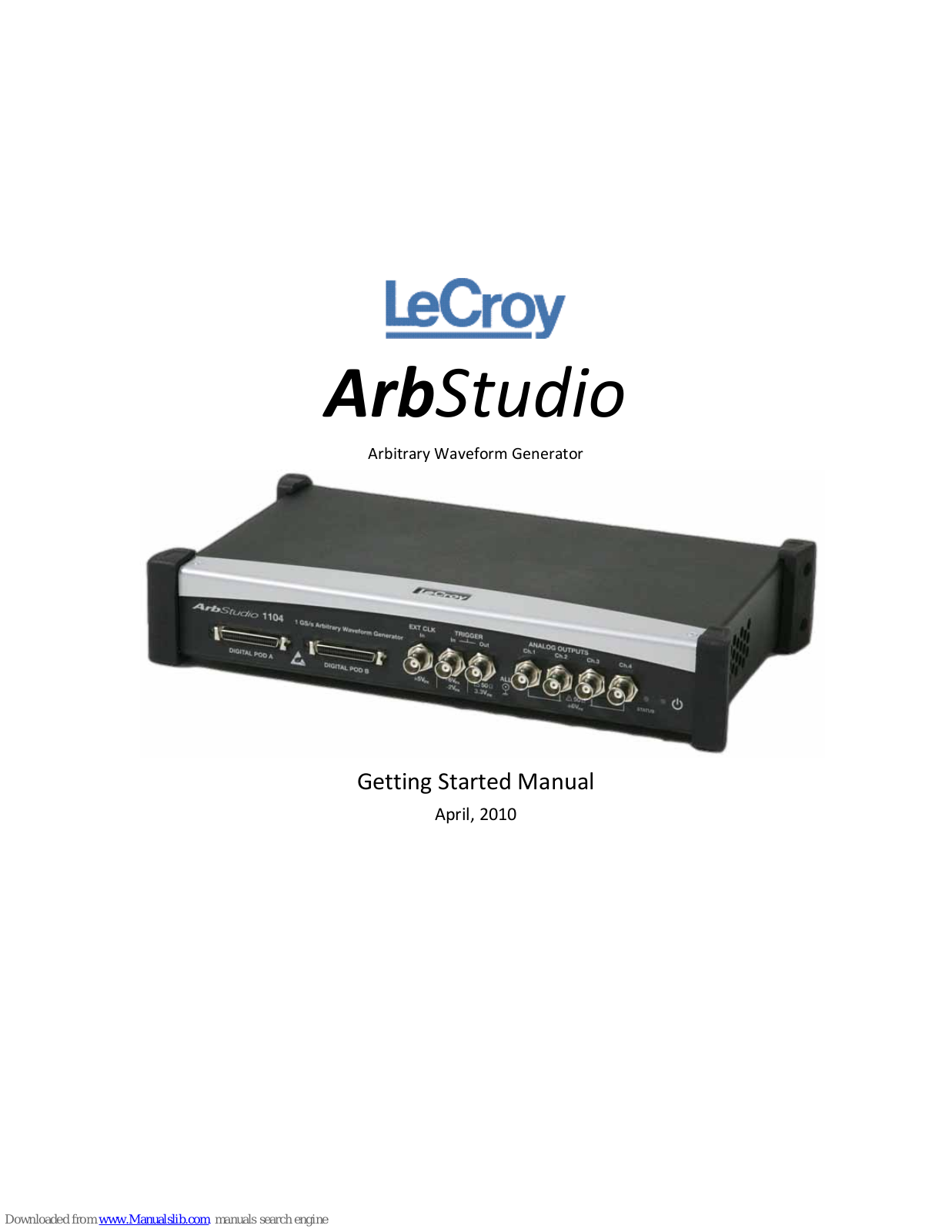 LeCroy ArbStudio User Manual