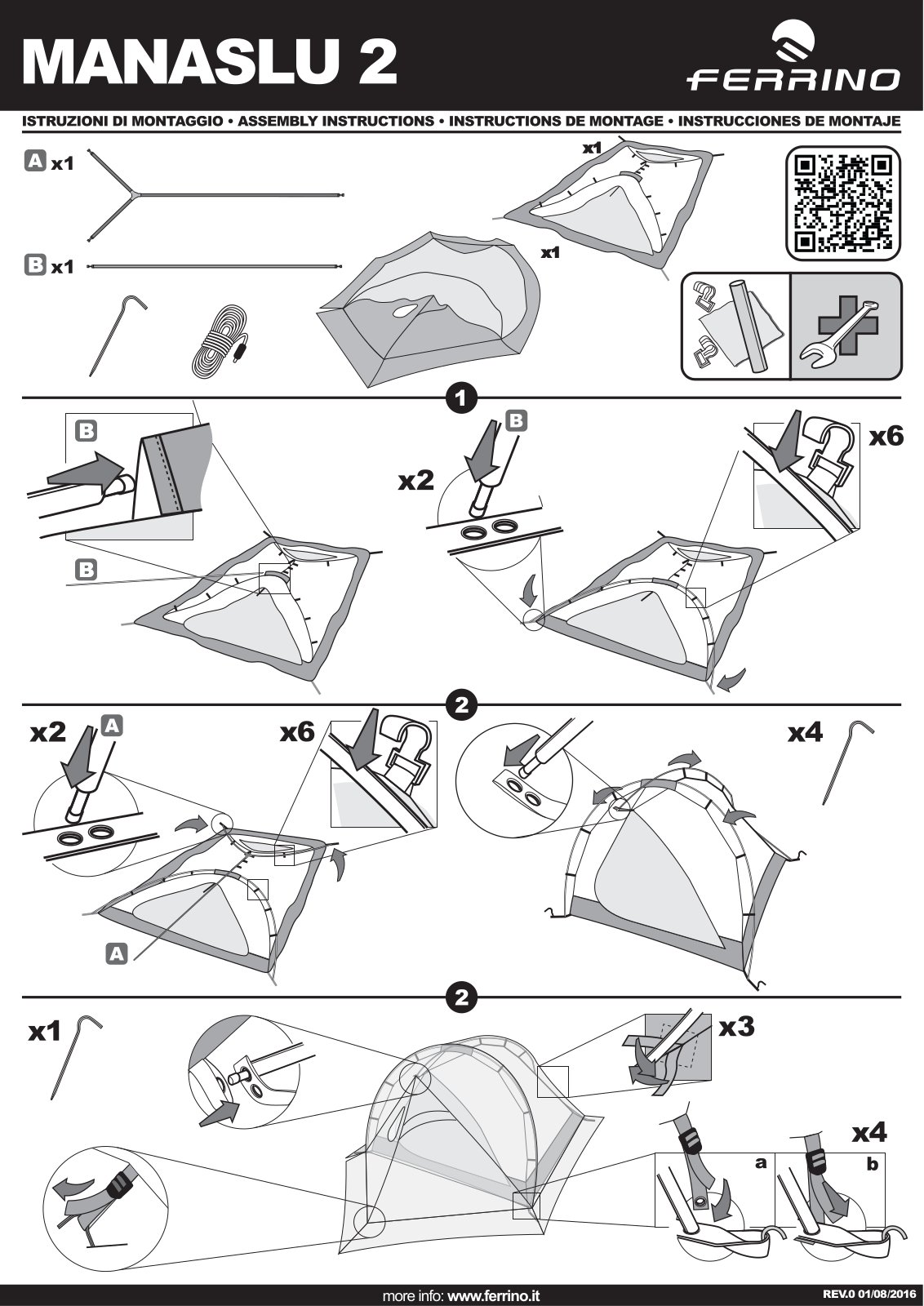 Ferrino Manaslu 2 User manual