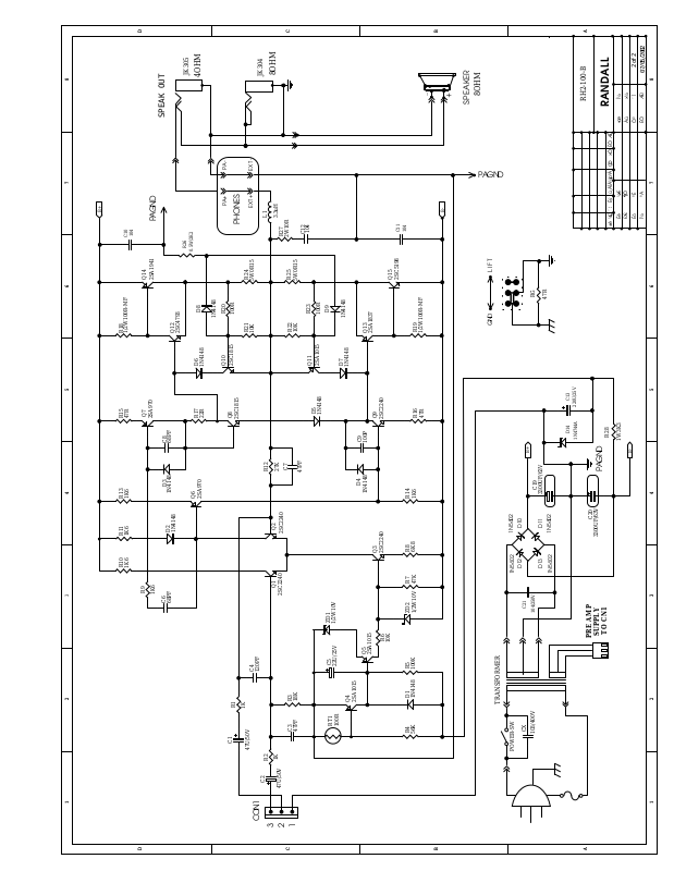 Randall Rh100 Schematic