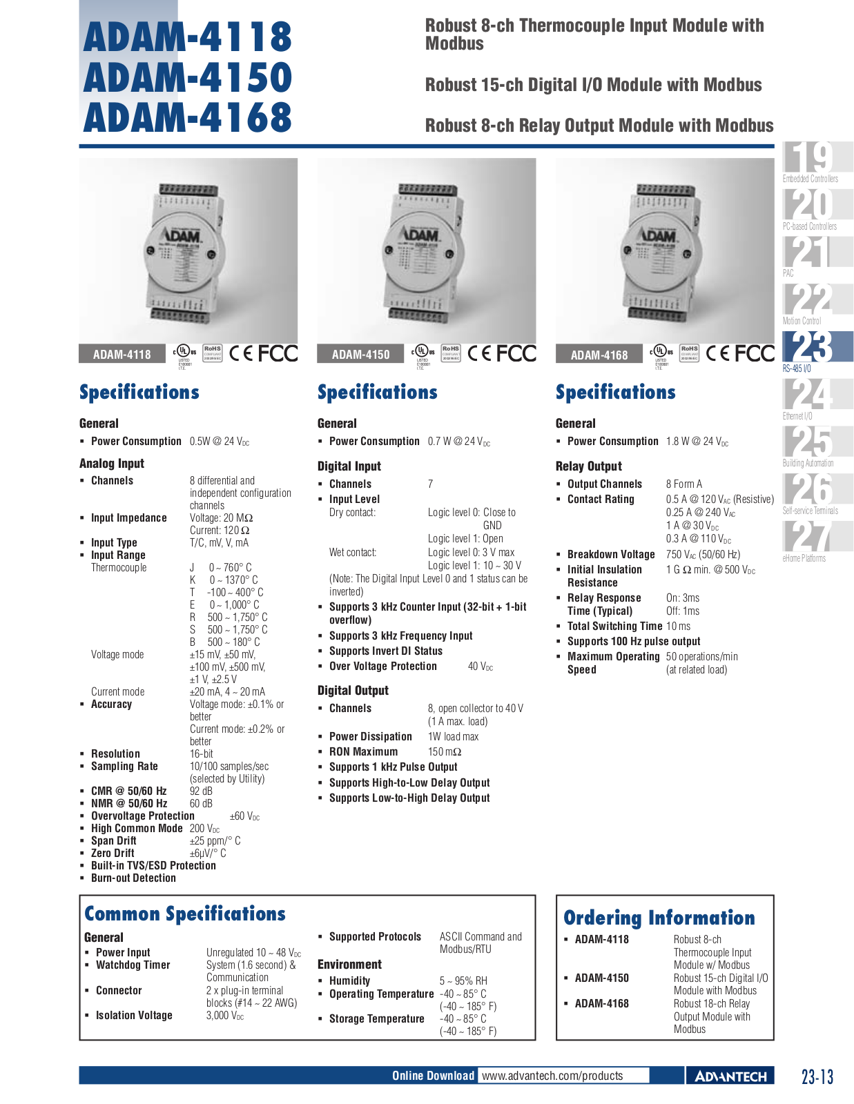 Impulse ADAM-4118 User Manual