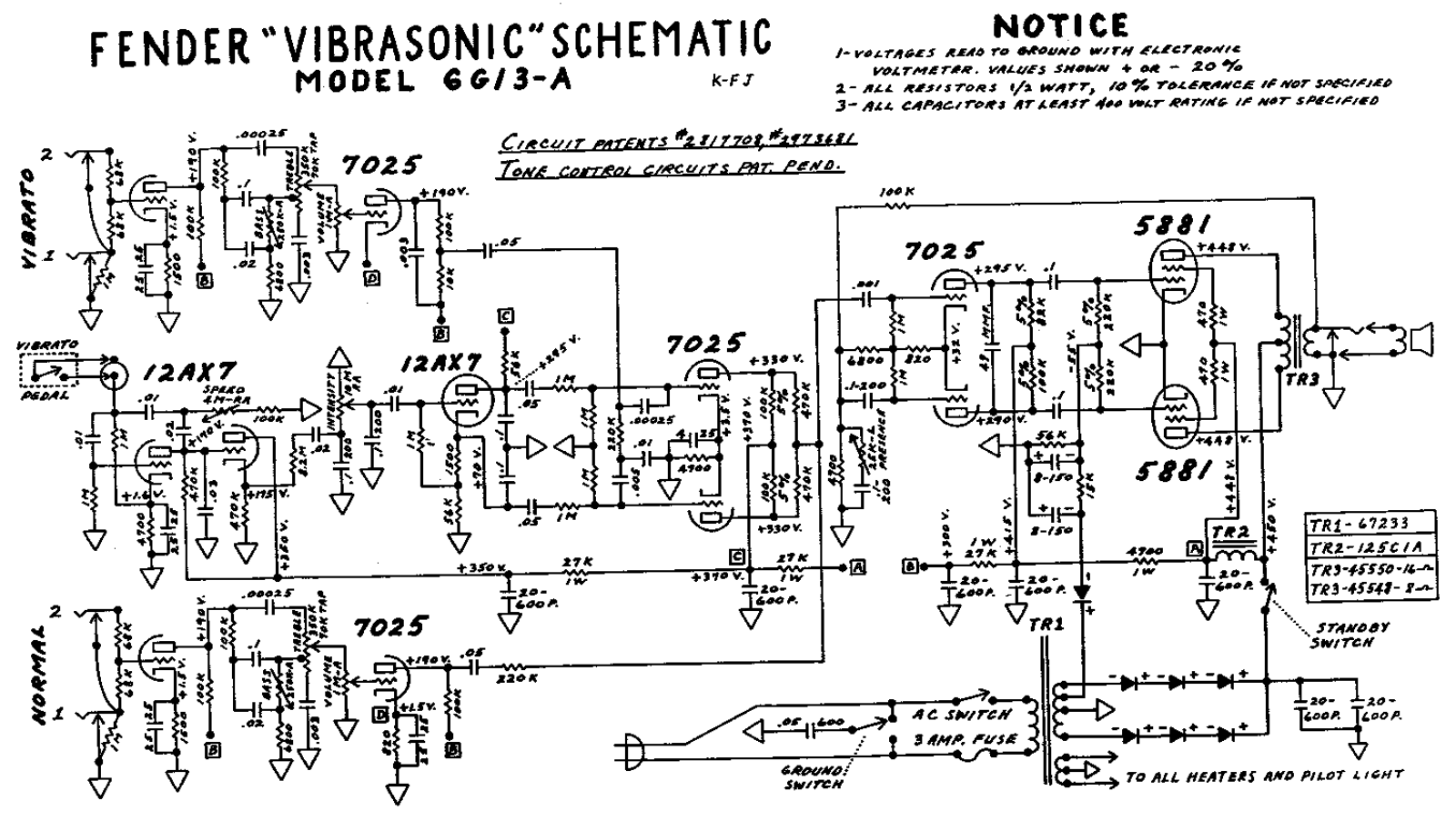 Fender 6g13a schematic