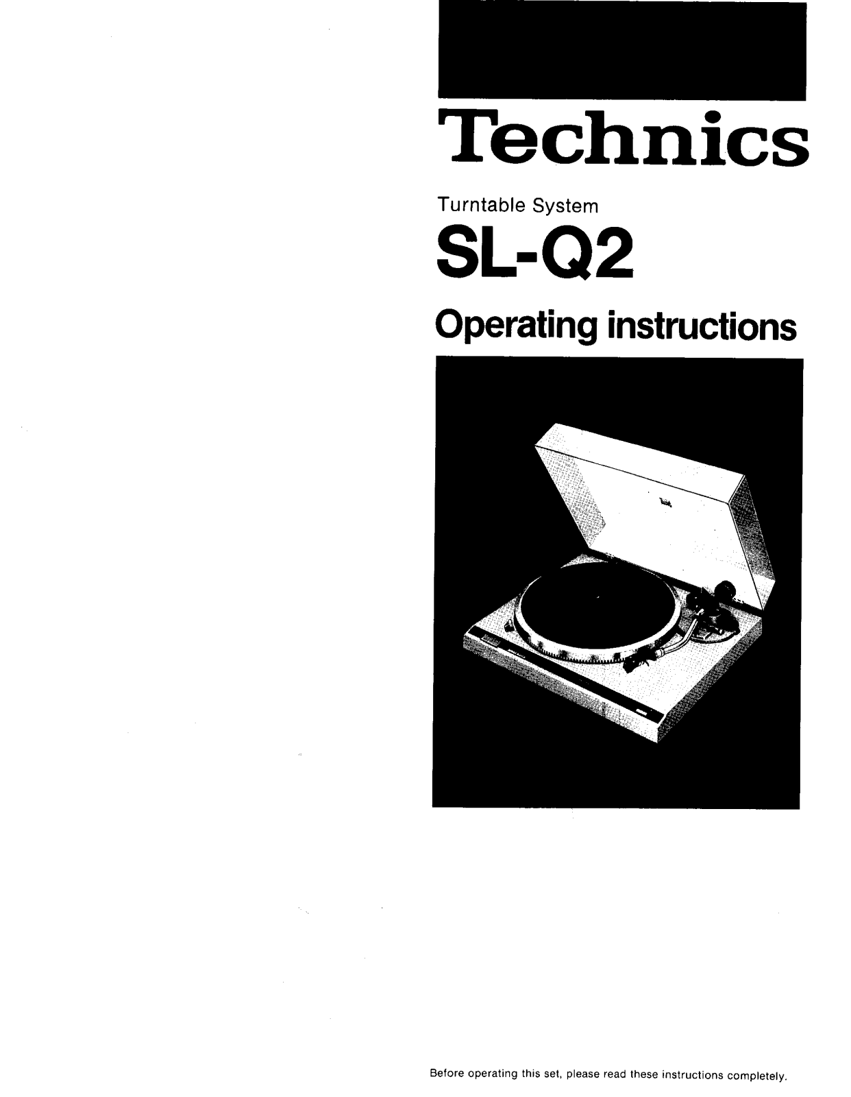 Panasonic SL-Q2 User Manual