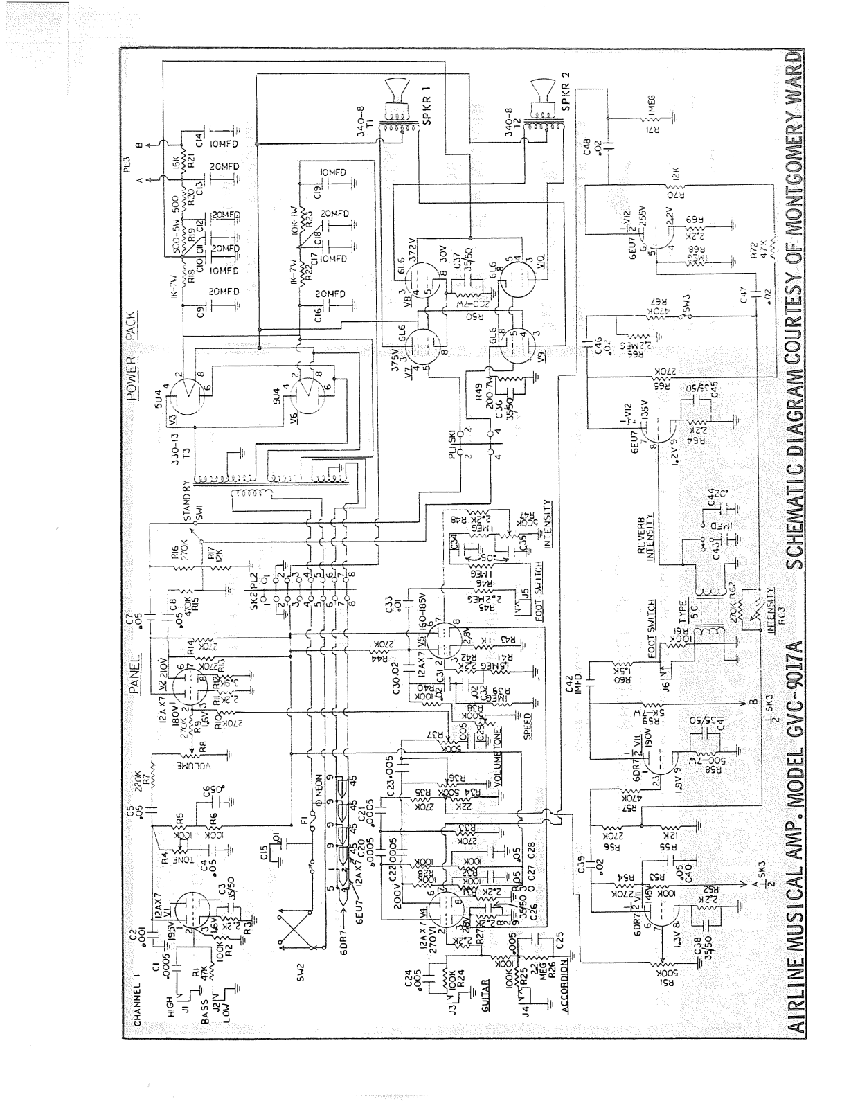 Airline Wards gvc 9017a schematic - ManualMachine.com